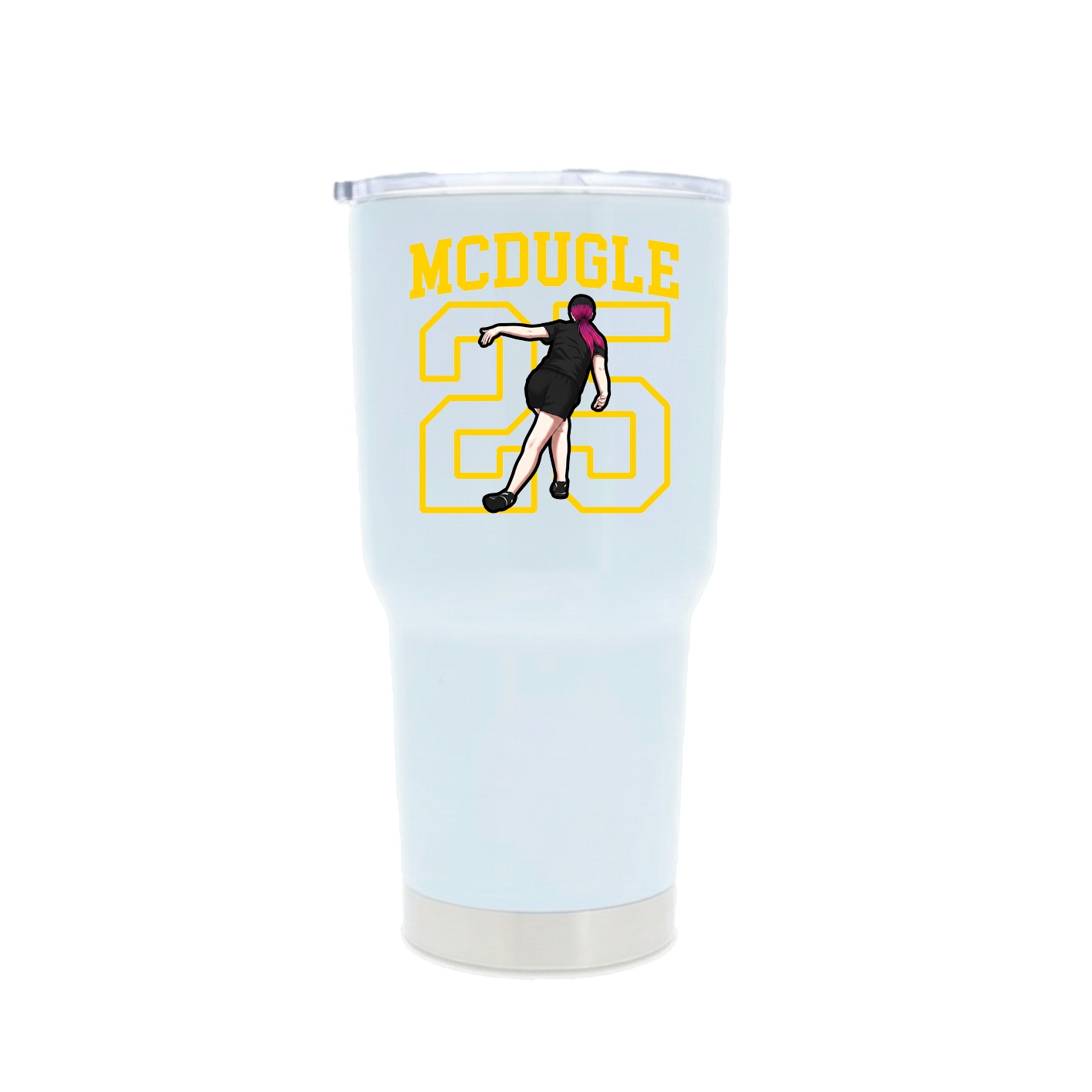 30oz Stainless Steel Tumbler — Shirsey in White