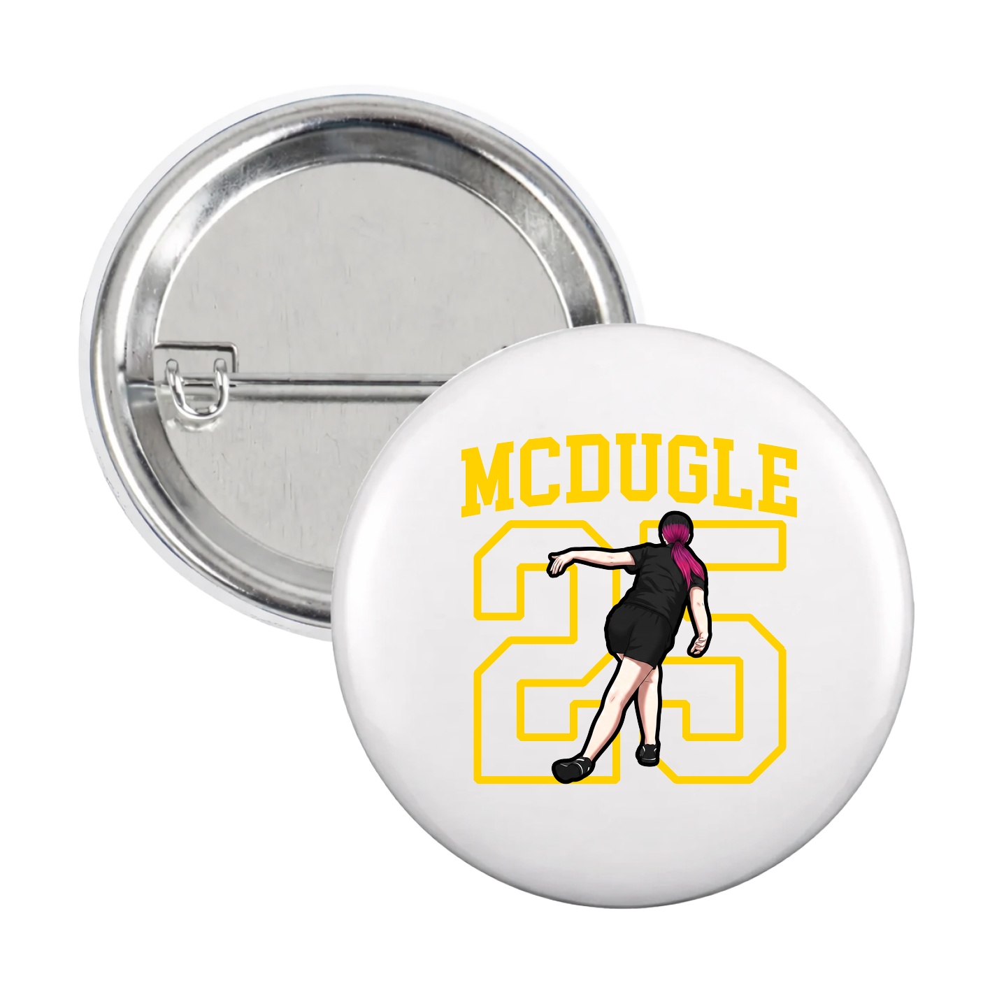 Game Day Button — Shirsey in White