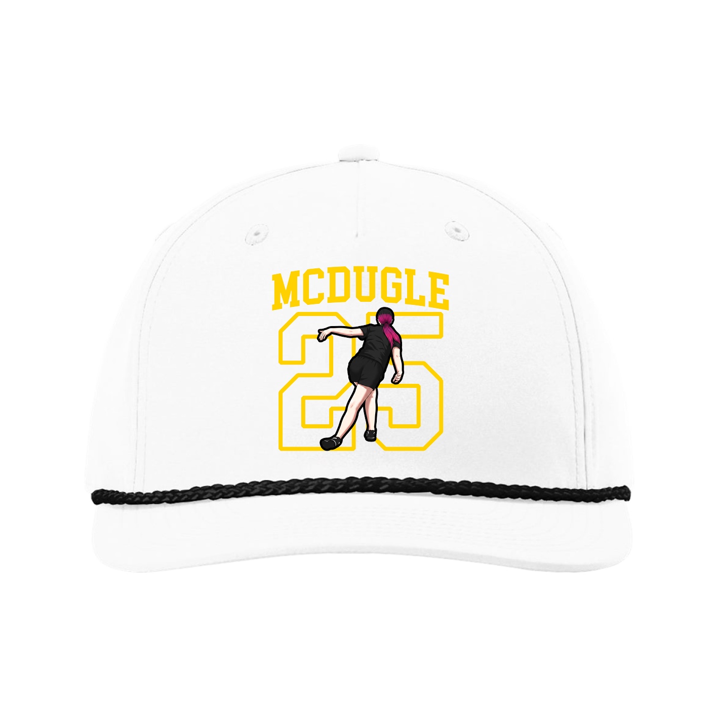 Five-Panel Classic Rope Cap — Shirsey in White