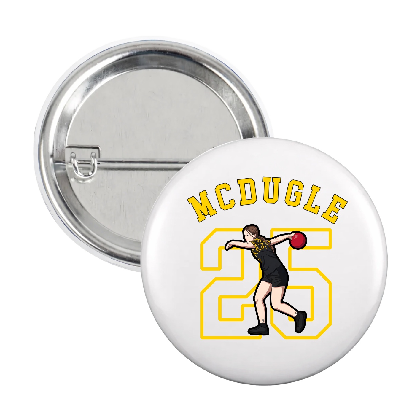 Game Day Button — Shirsey Arch in White