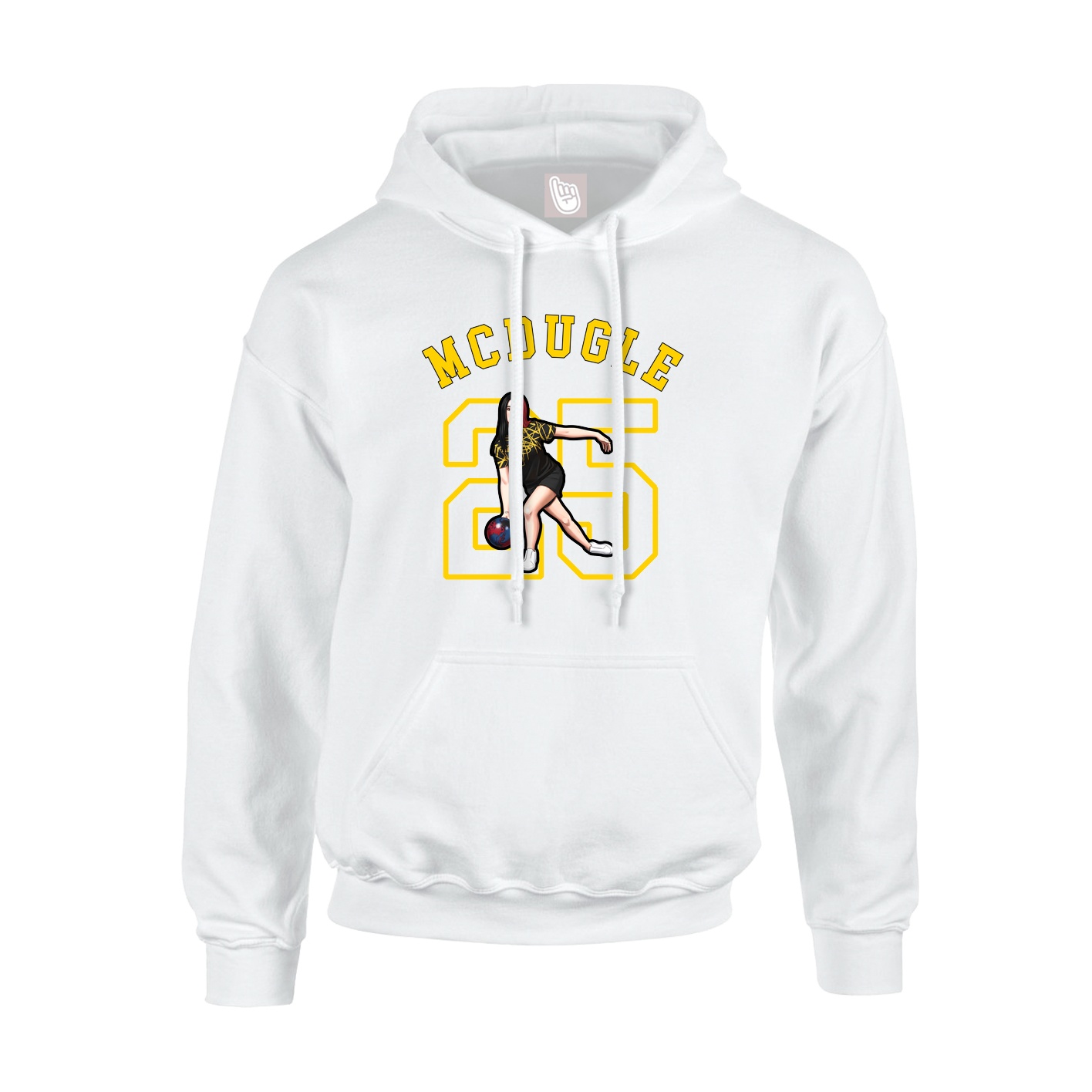 Hoodie — Shirsey Arch in White