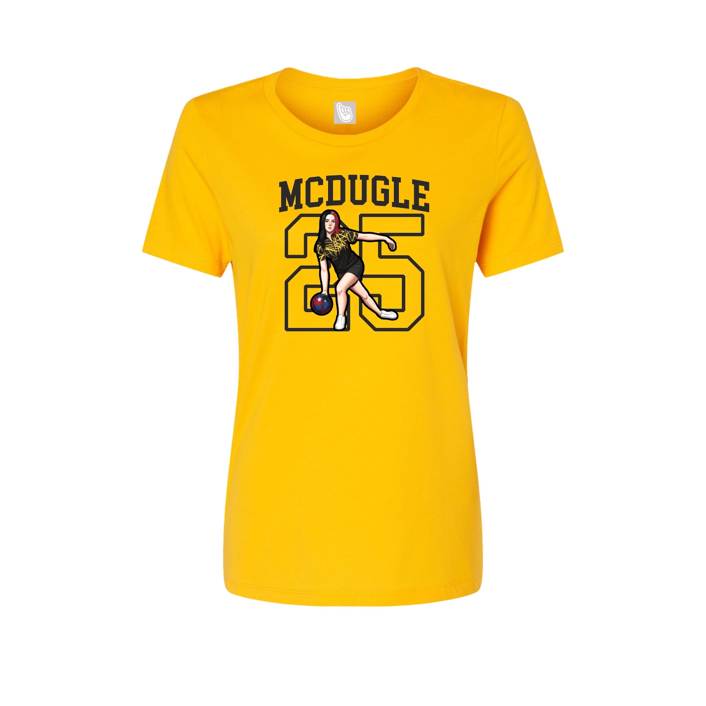 Fitted Women's Tee — Shirsey in Gold