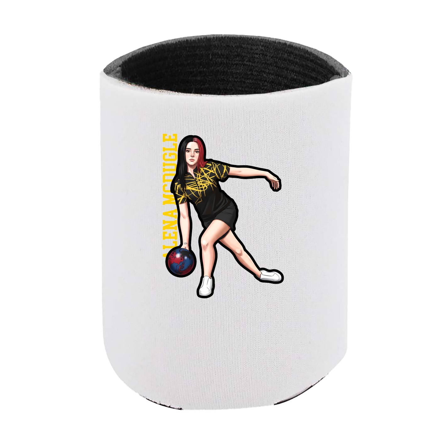 Can Holder — Name Vertical in White