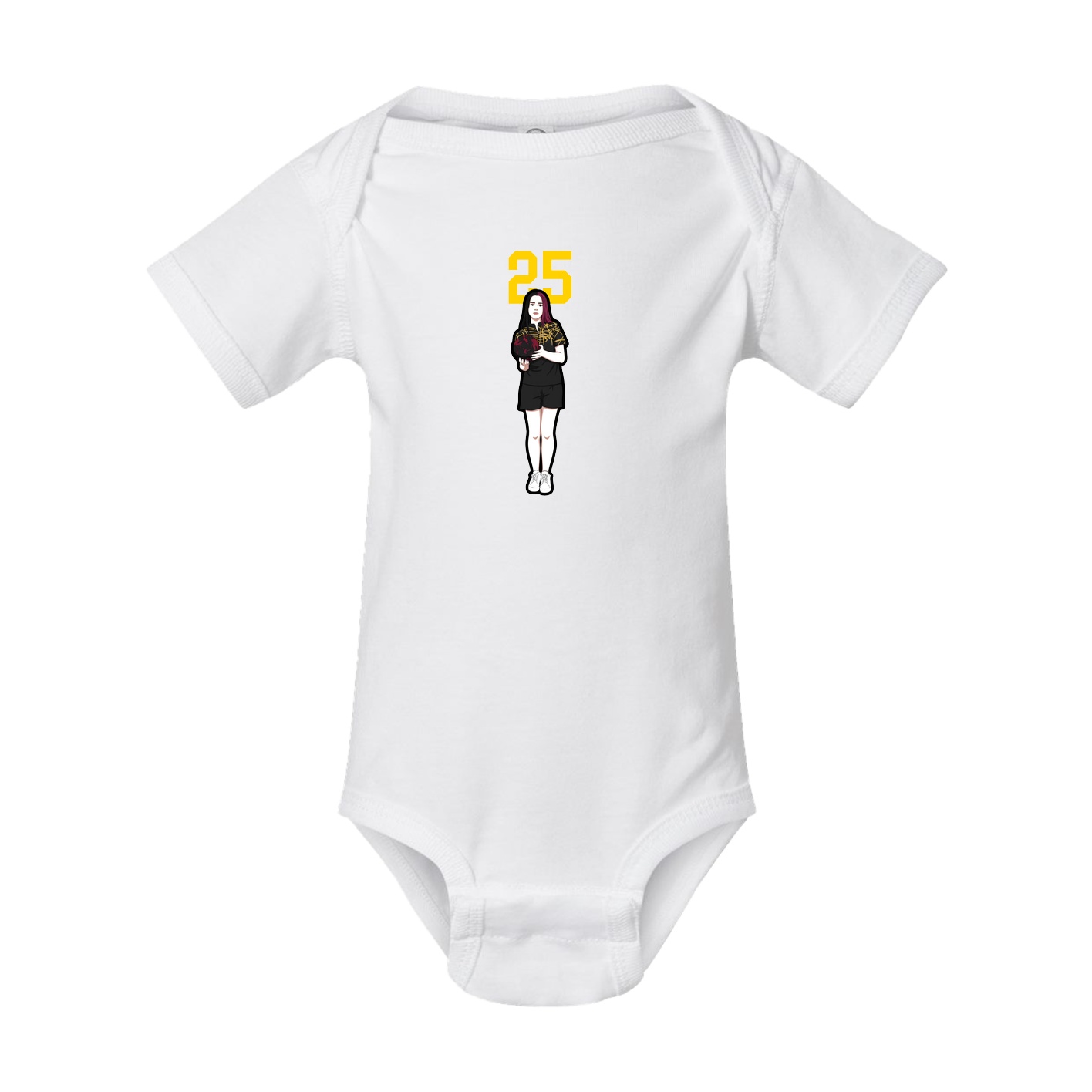 Baby Onesie — Number Top in White