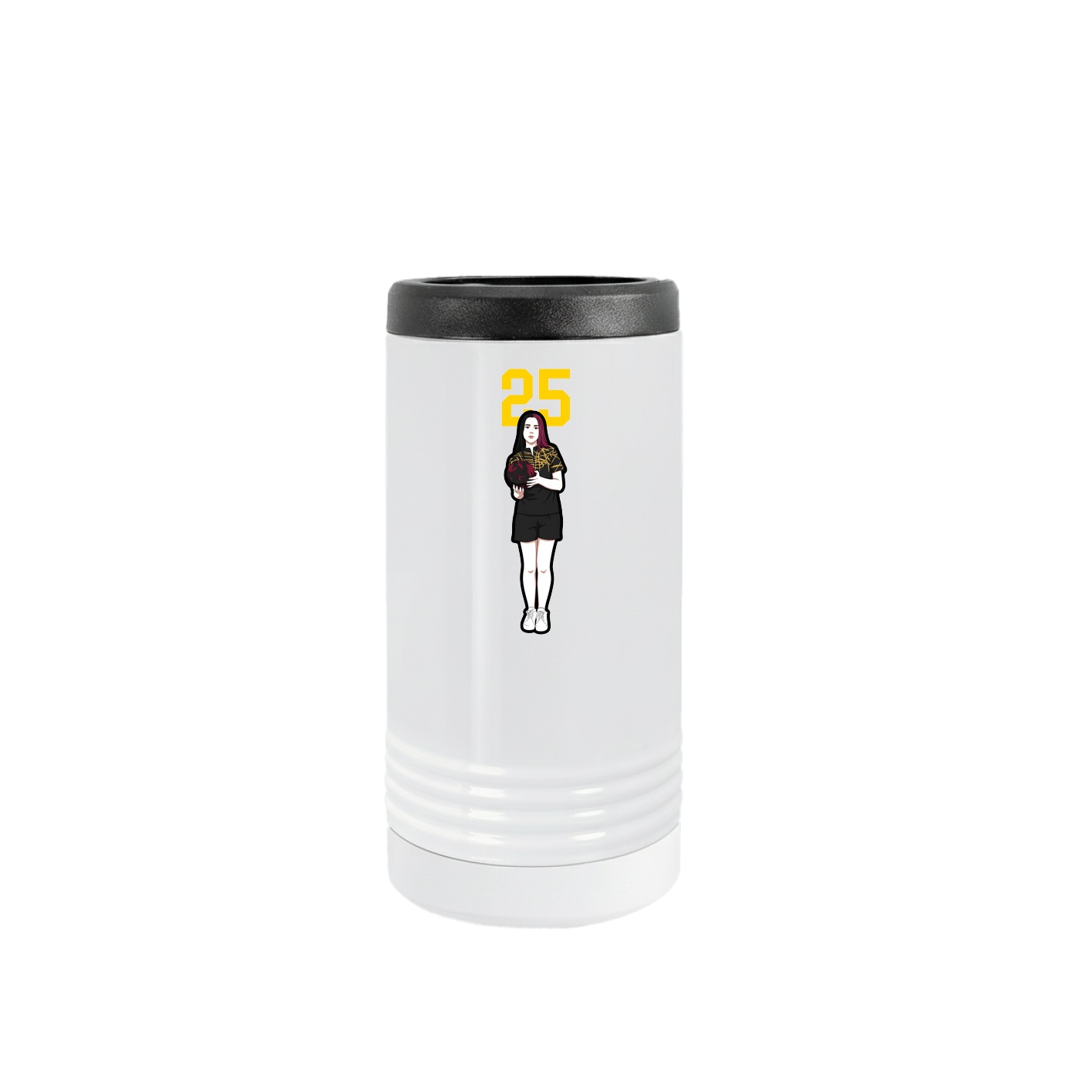 Slim Beverage Holder — Number Top in White