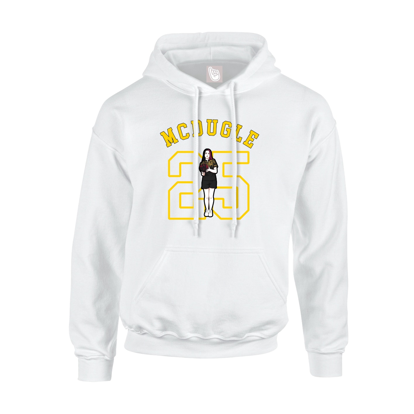 Youth Hoodie — Shirsey Arch in White
