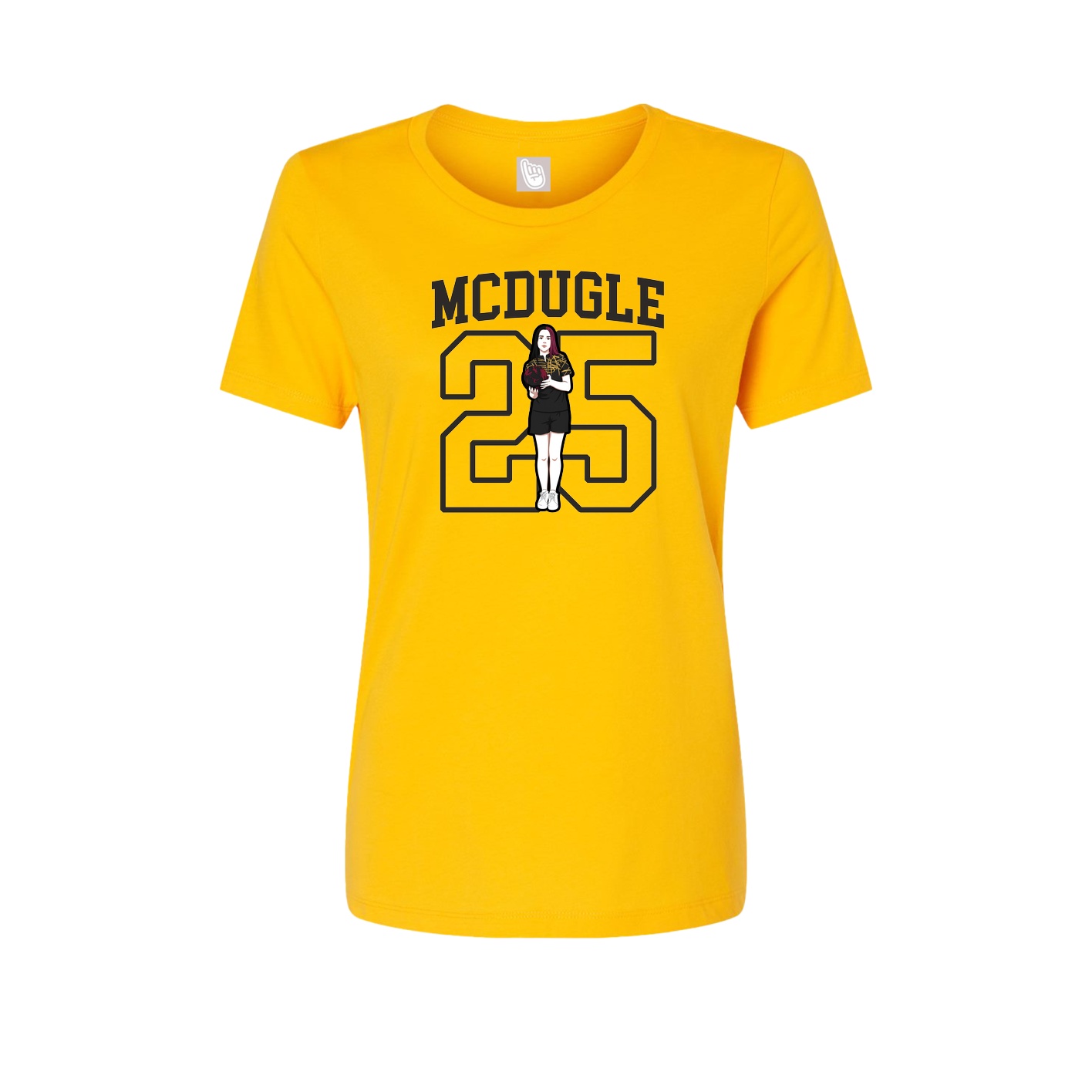 Fitted Women's Tee — Shirsey in Gold