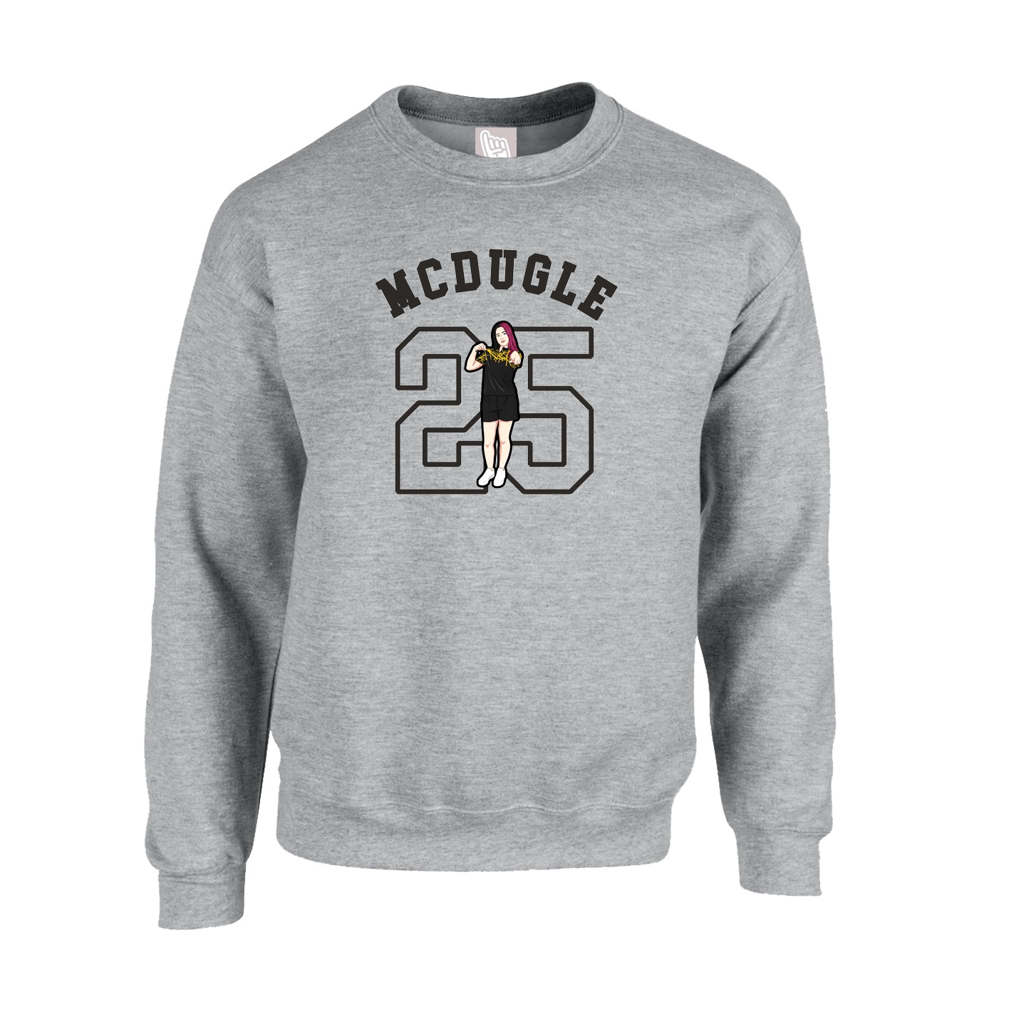 Fleece Crew — Shirsey Arch in Grey
