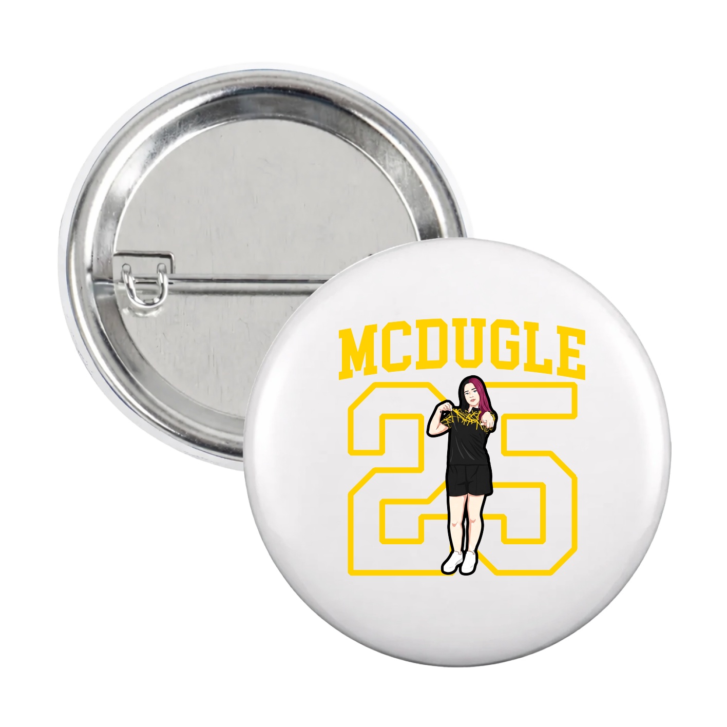 Game Day Button — Shirsey in White