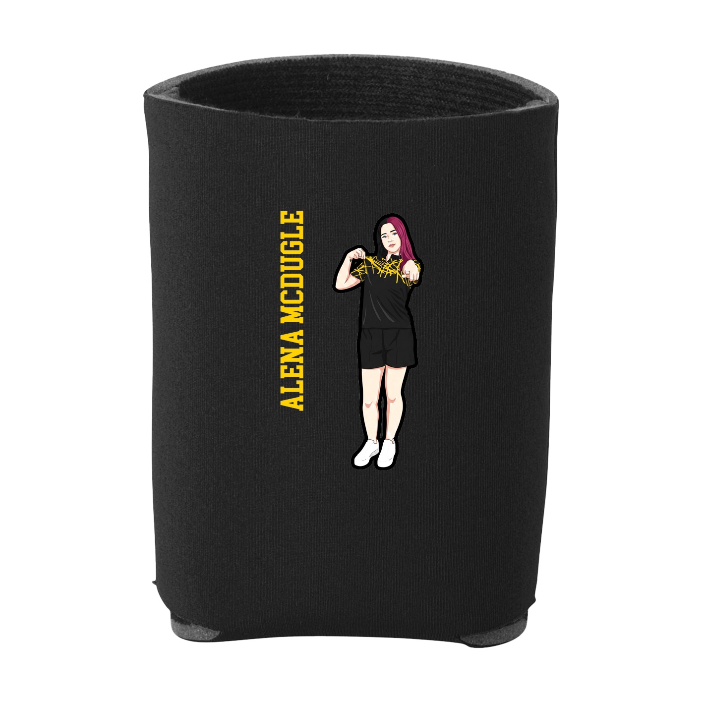 Can Holder — Name Vertical in Black