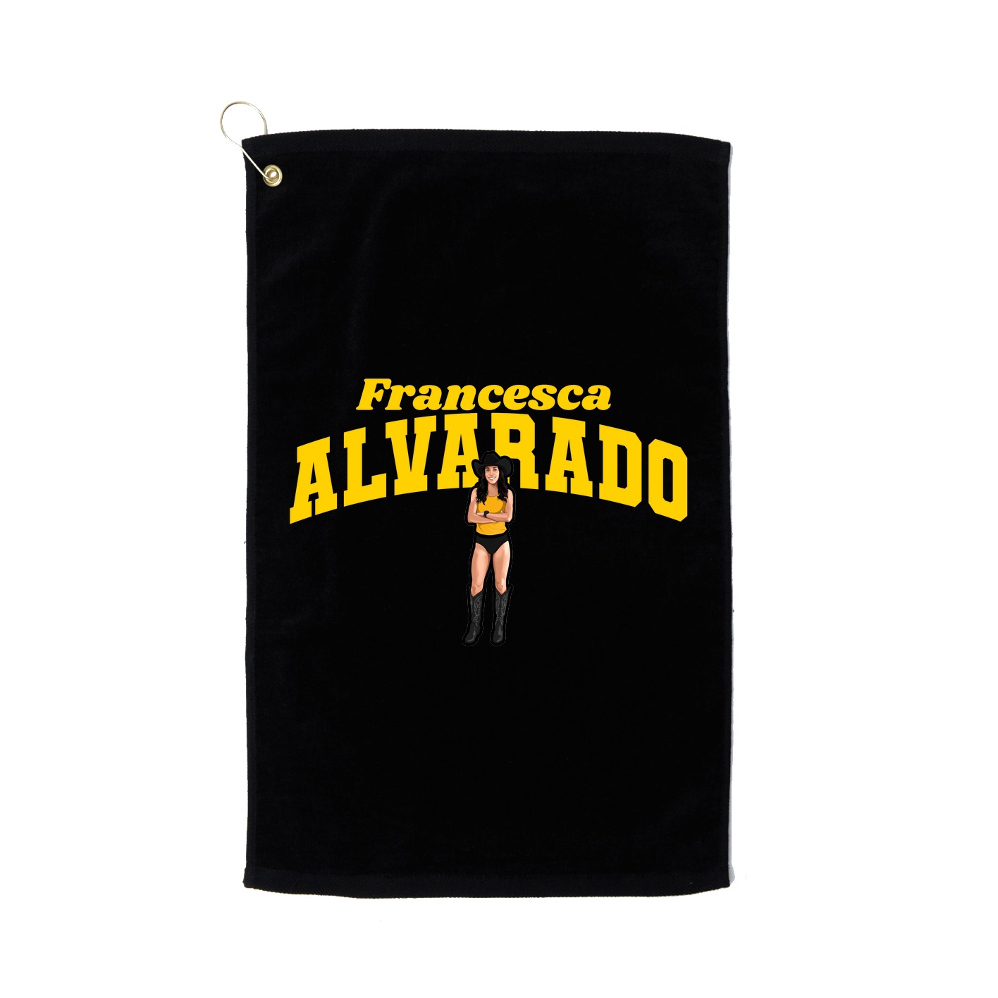 Golf Towel — Signature Arch in Black