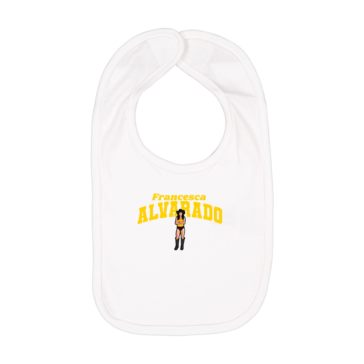 Infant Bib — Signature Arch in White