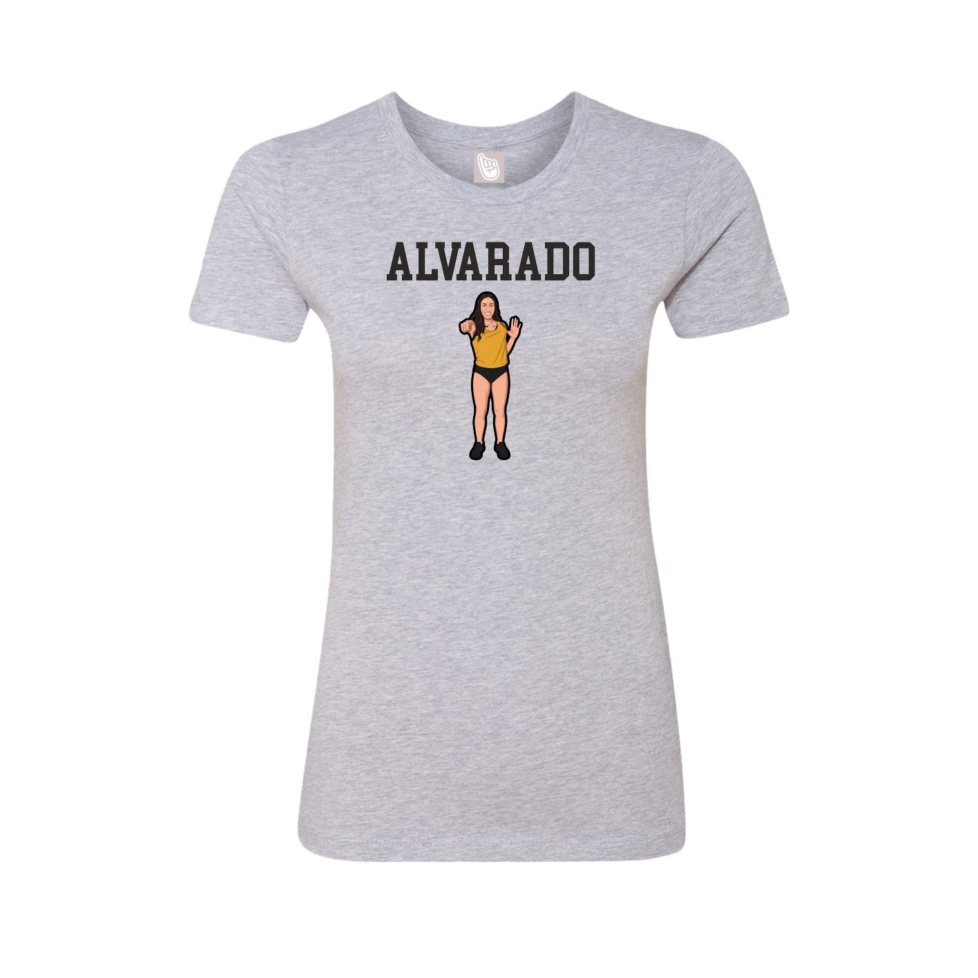 Fitted Women's Tee — Shirsey in Grey