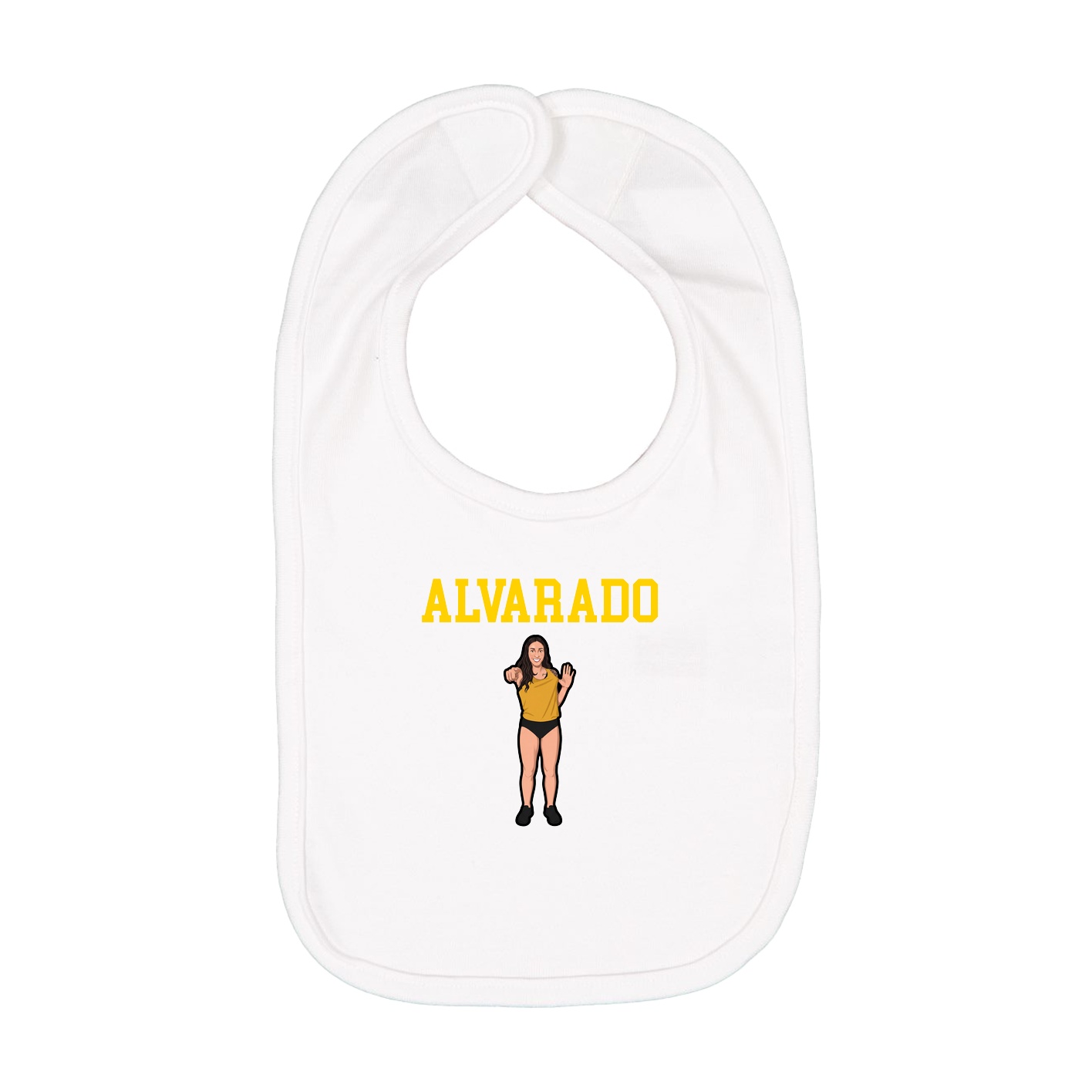 Infant Bib — Shirsey in White