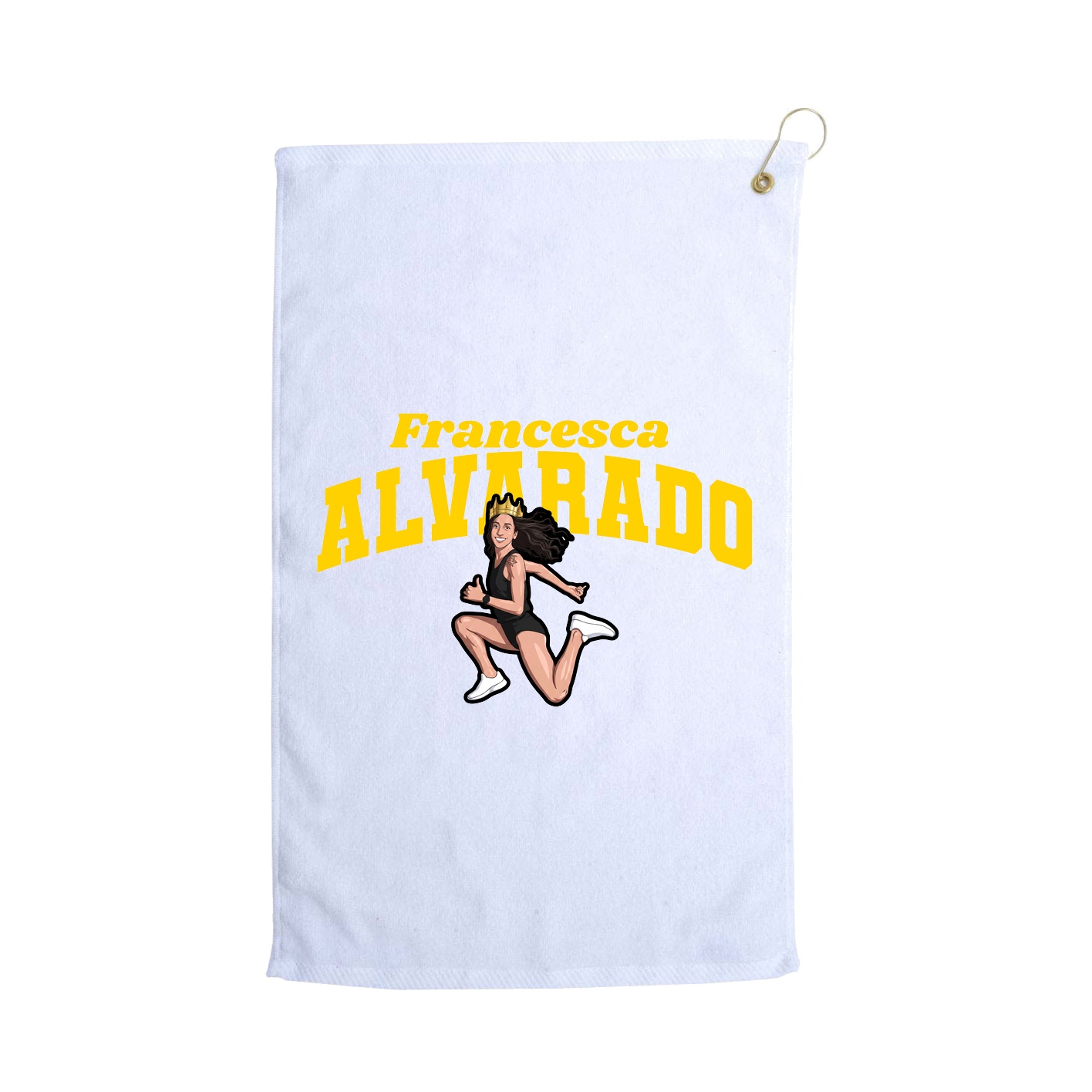 Golf Towel — Signature Arch in White