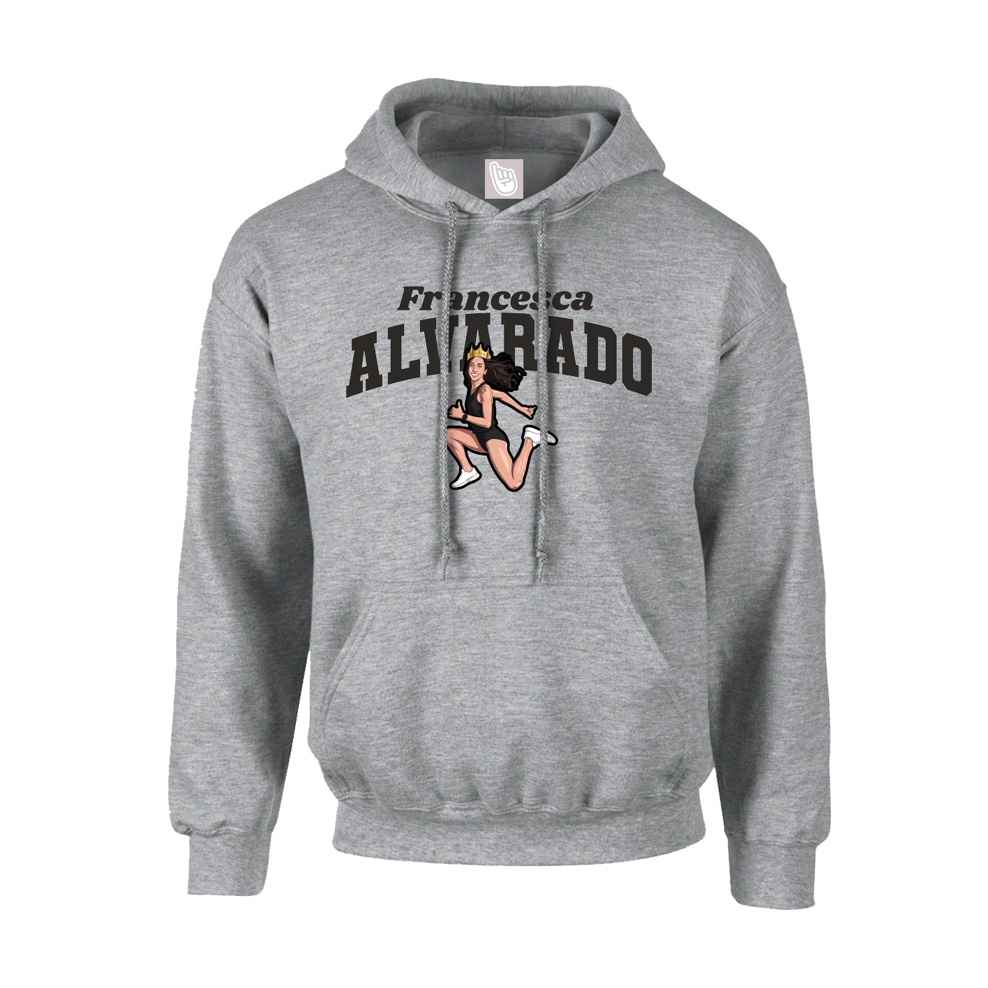 Youth Hoodie — Signature Arch in Grey
