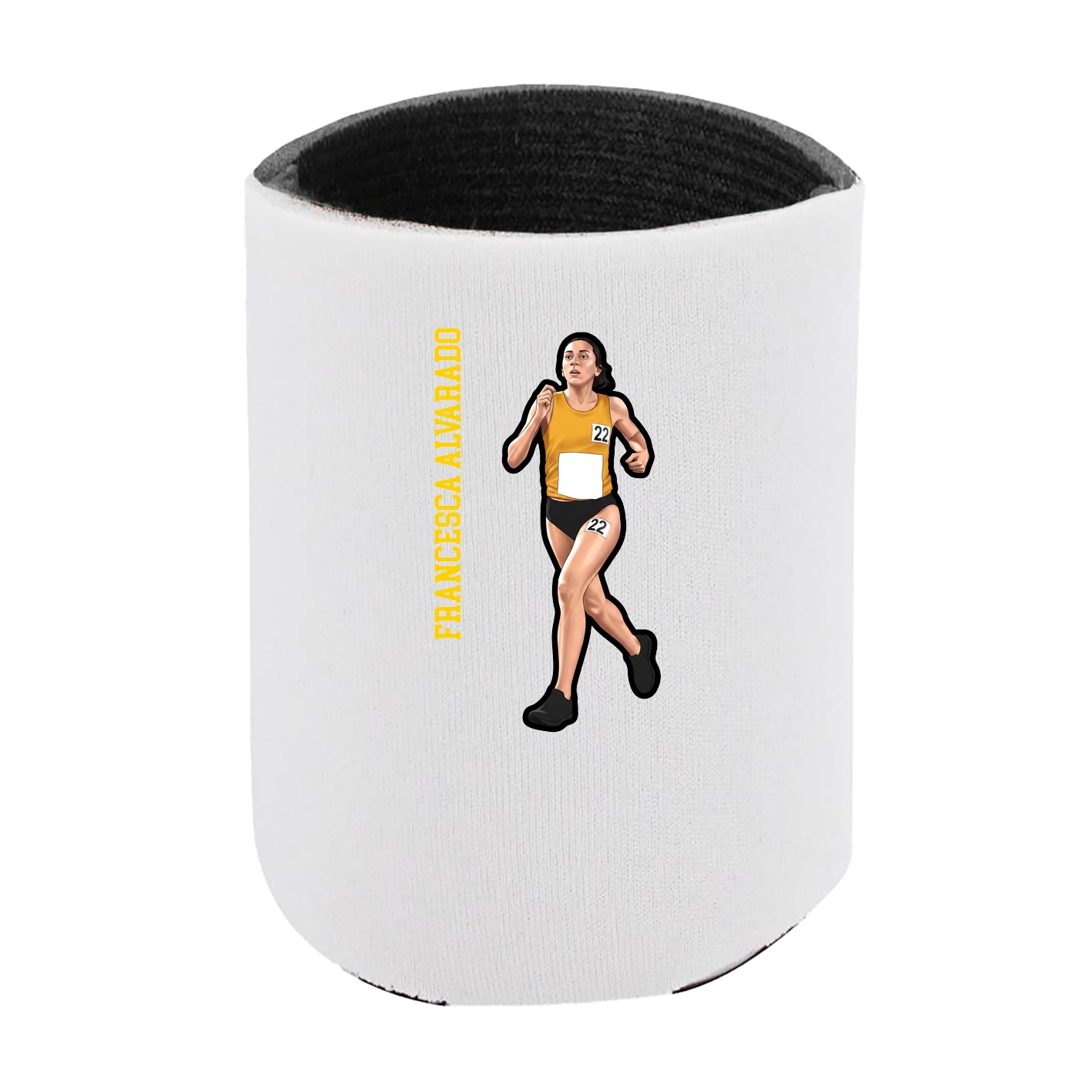 Can Holder — Name Vertical in White