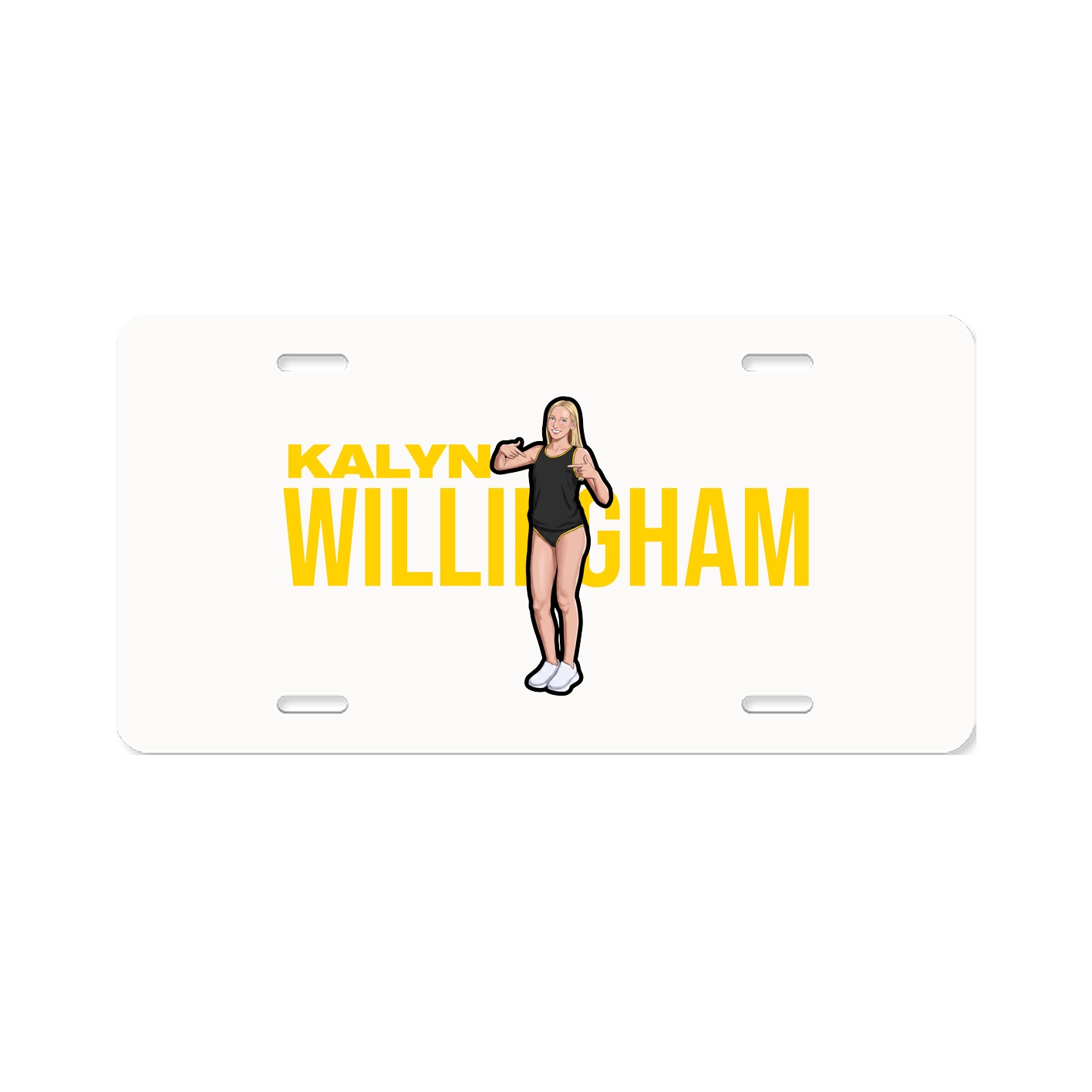 License Plate — Player Name in Classic