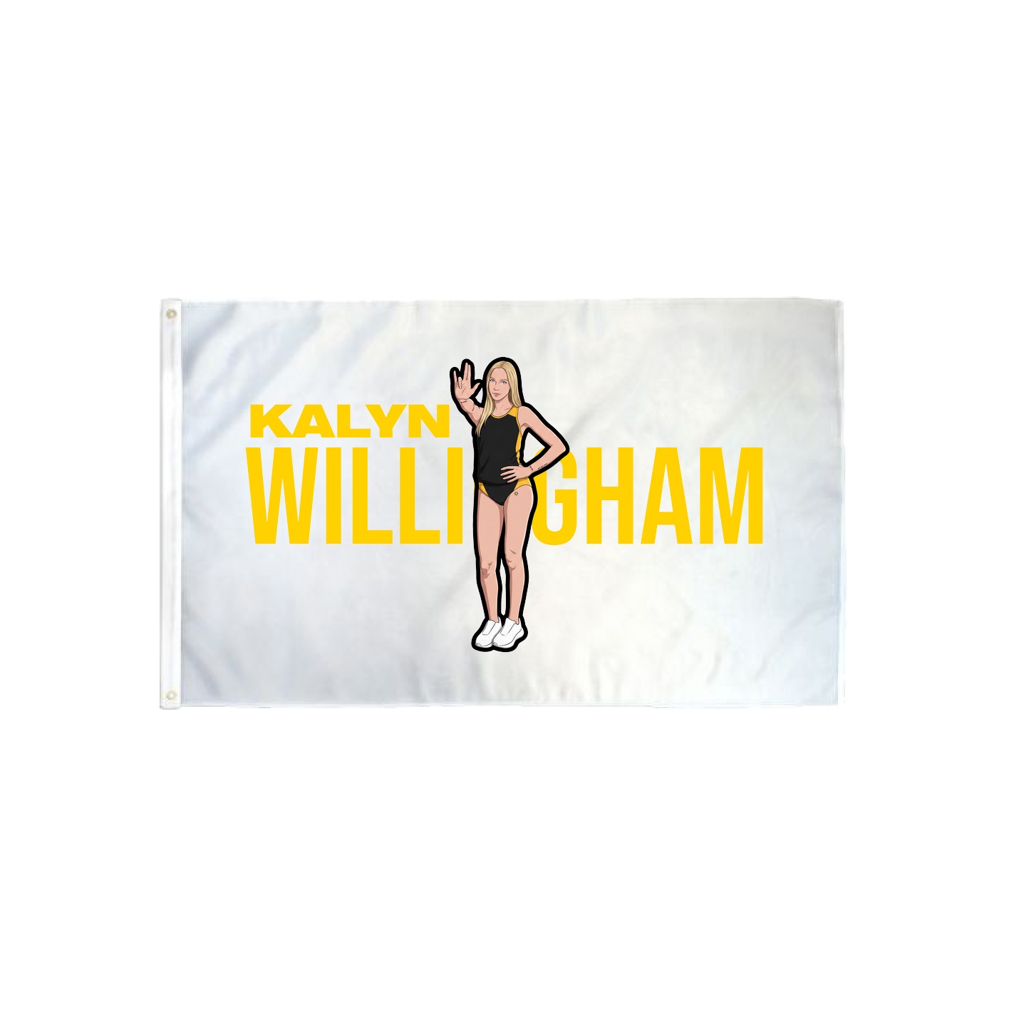 3x5 Flag — Player Name in Classic