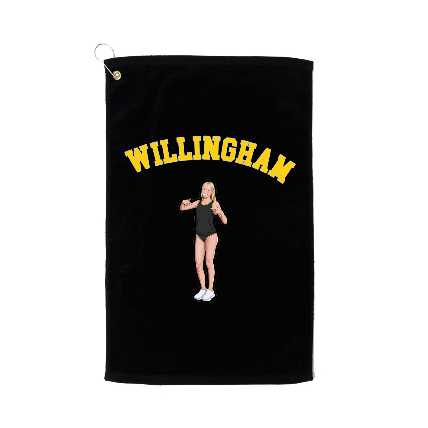 Golf Towel — Shirsey Arch in Black