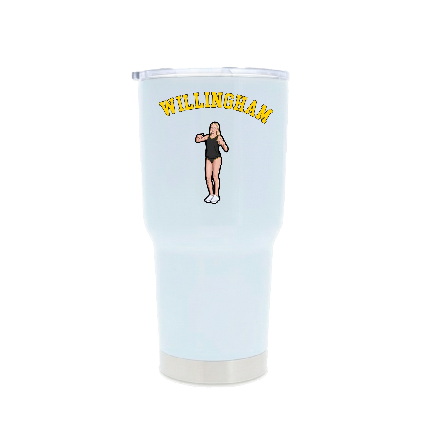 30oz Stainless Steel Tumbler — Shirsey Arch in White