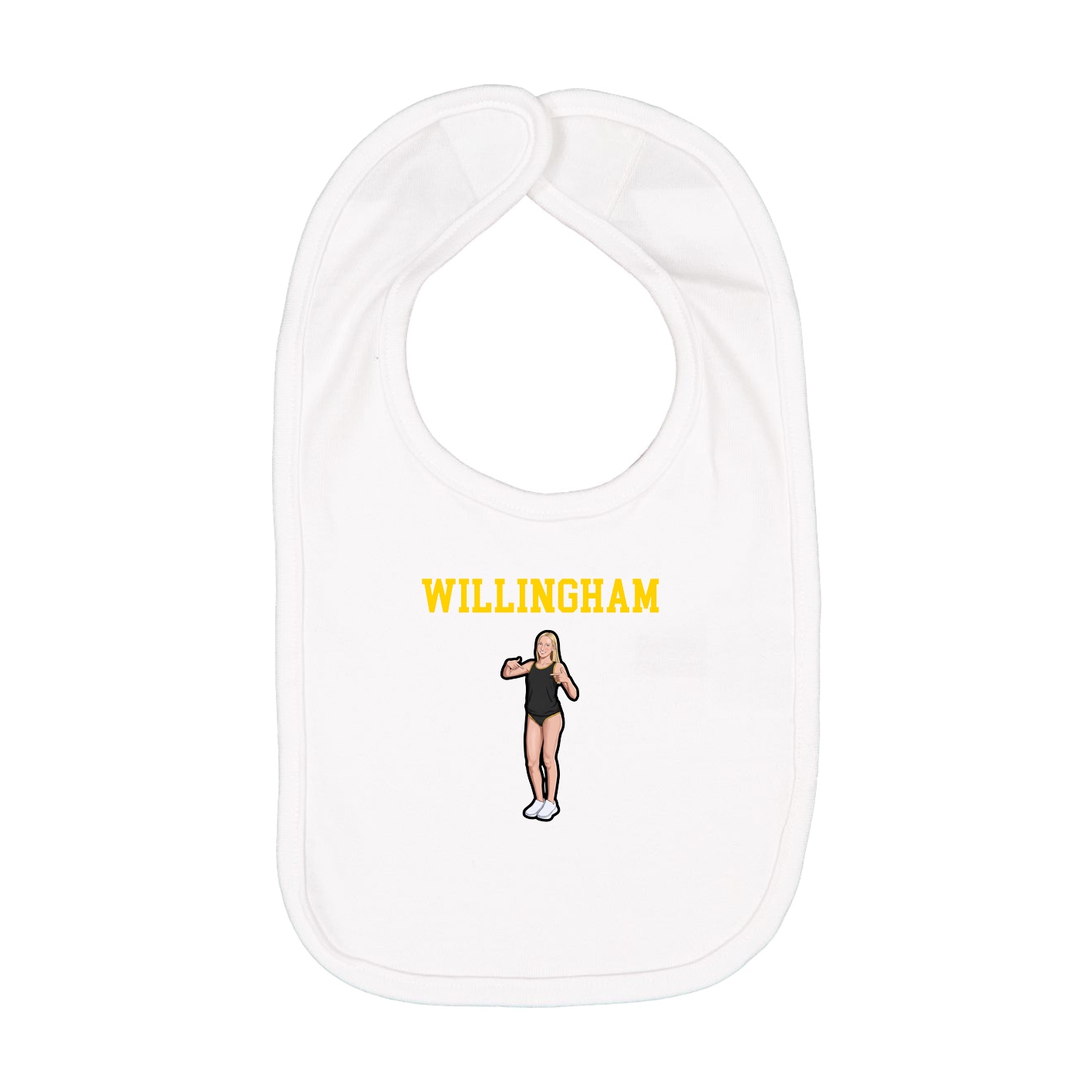 Infant Bib — Shirsey in White