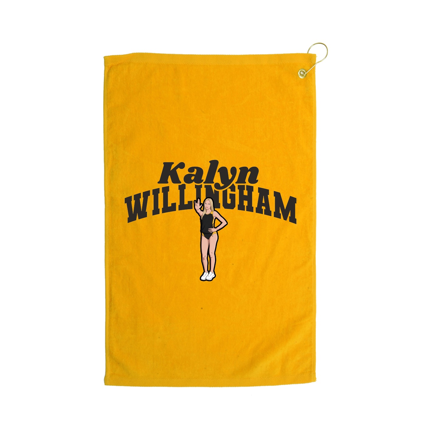 Golf Towel — Signature Arch in Gold