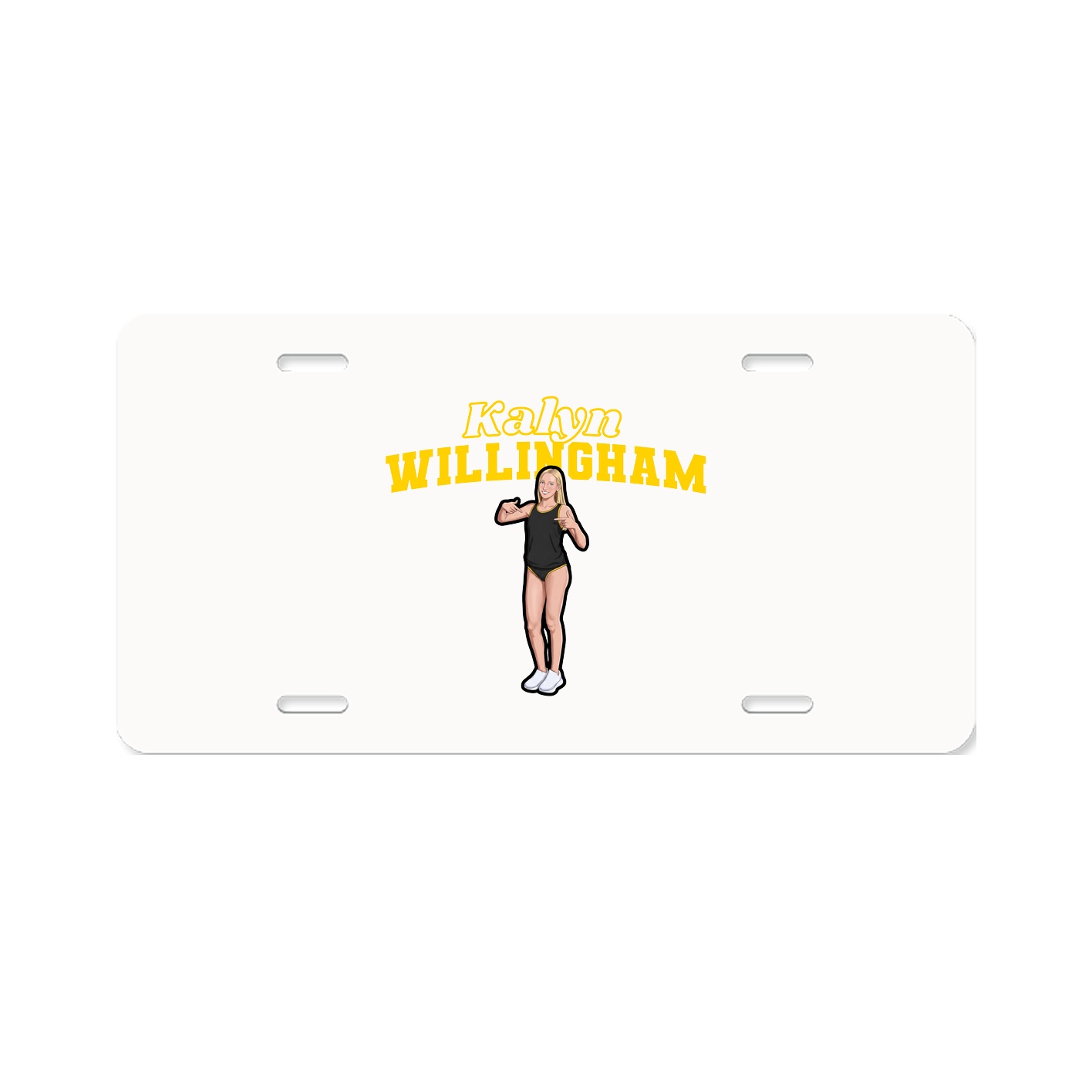 License Plate — Name Arch in Classic