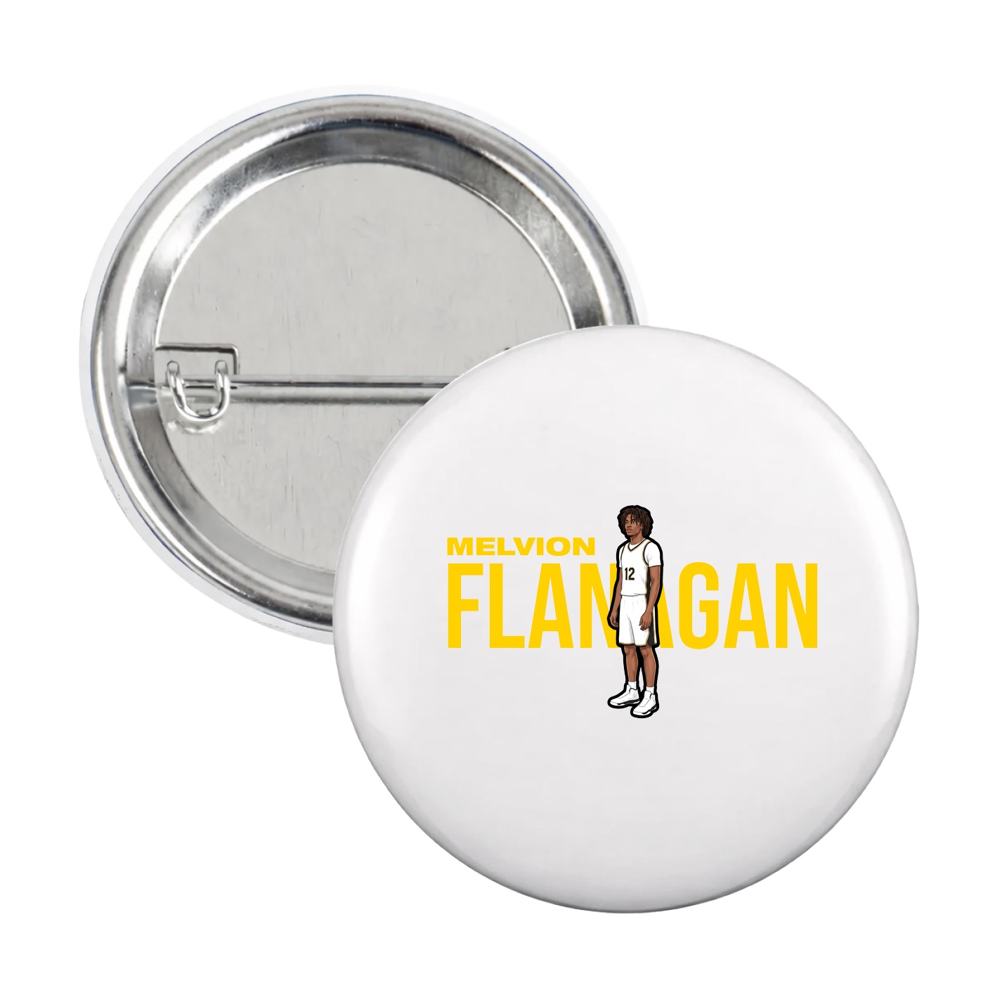 Game Day Button — Player Name in White