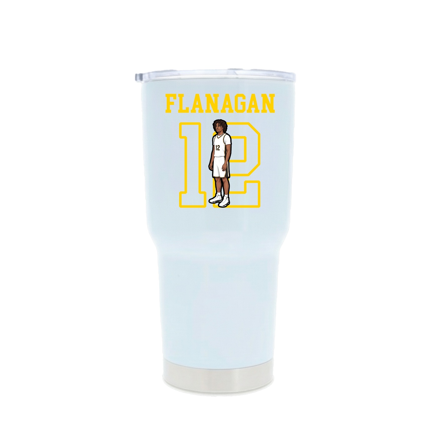 30oz Stainless Steel Tumbler — Shirsey in White