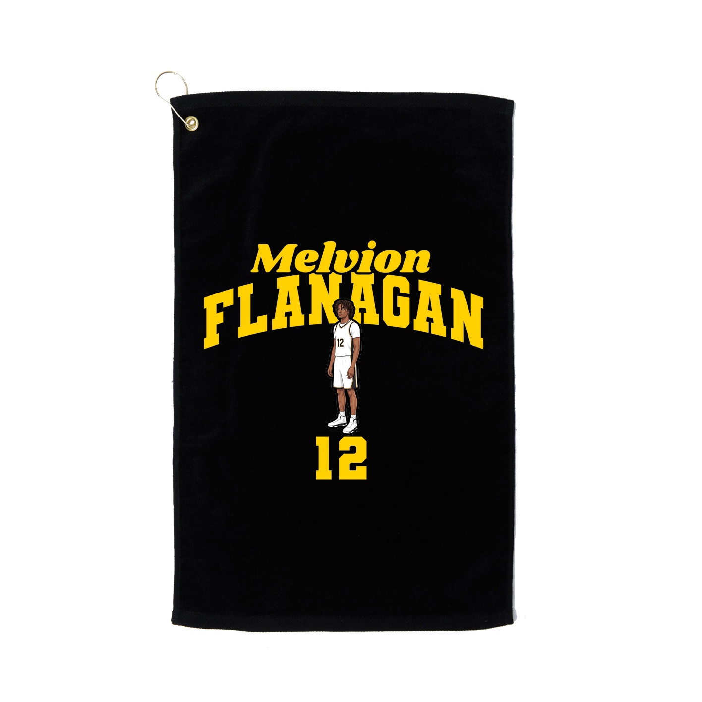 Golf Towel — Signature Arch in Black