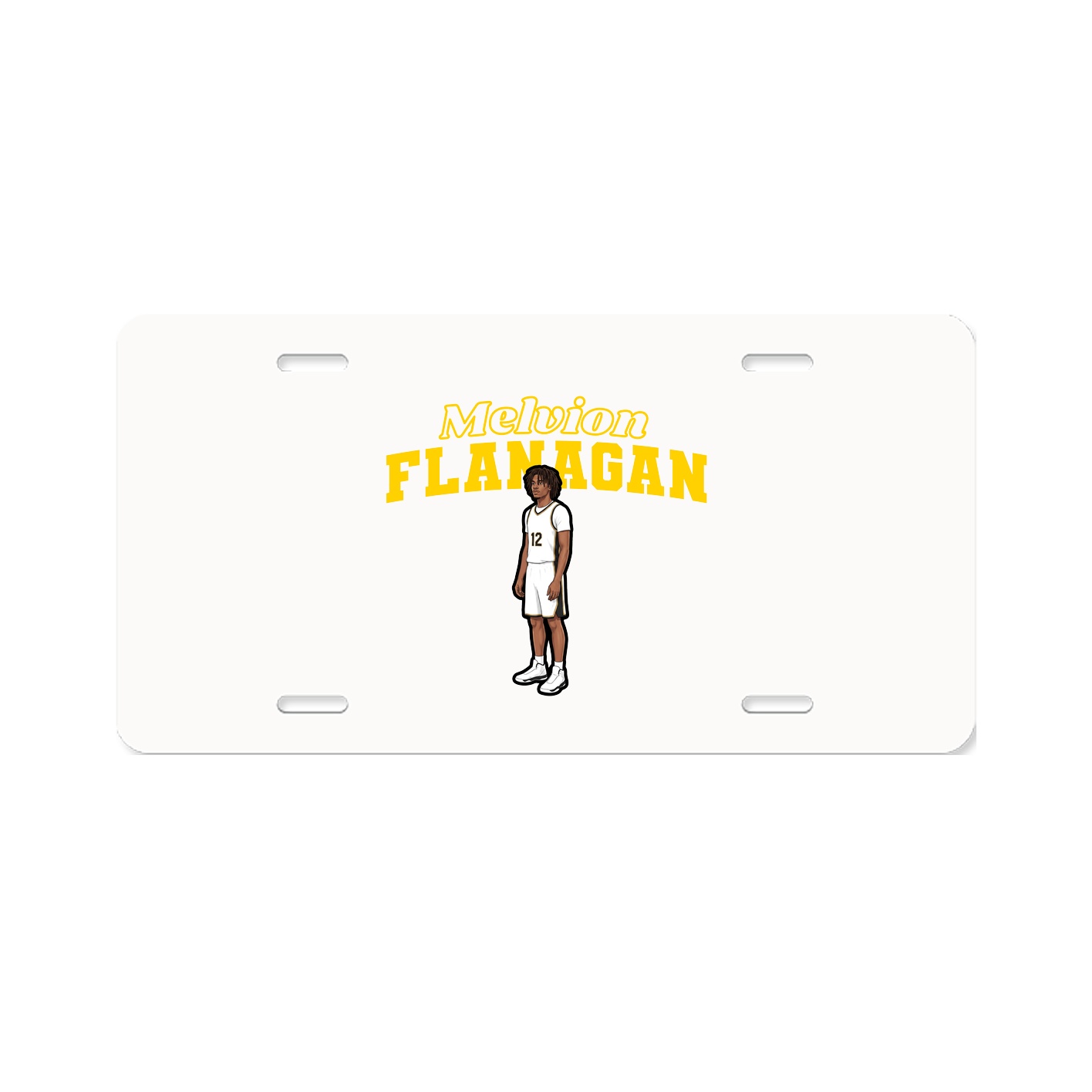 License Plate — Name Arch in Classic