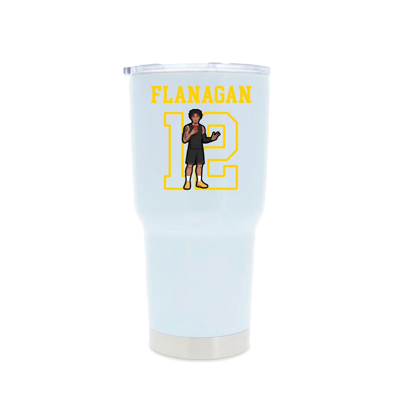 30oz Stainless Steel Tumbler — Shirsey in White