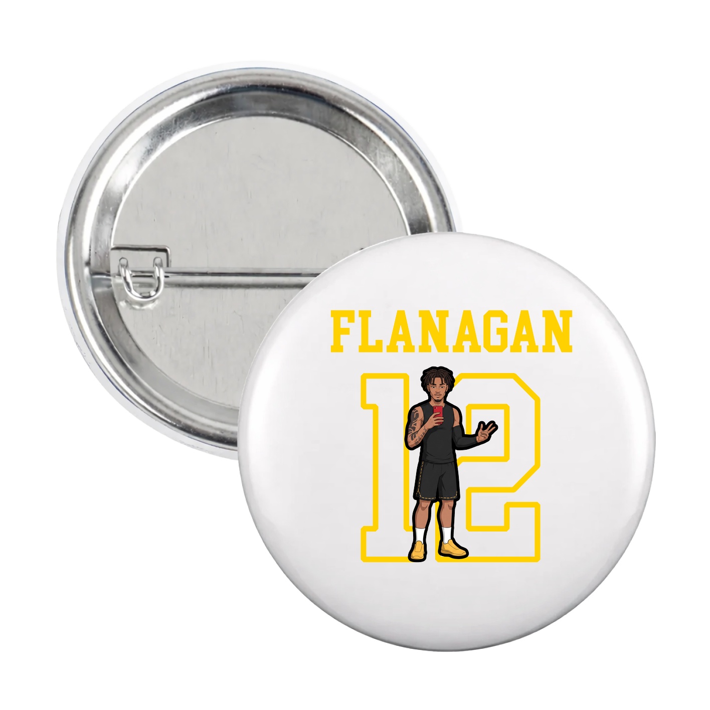 Game Day Button — Shirsey in White
