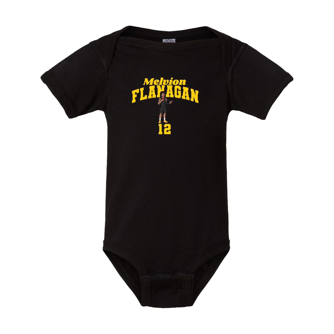 Baby Onesie — Signature Arch in Black