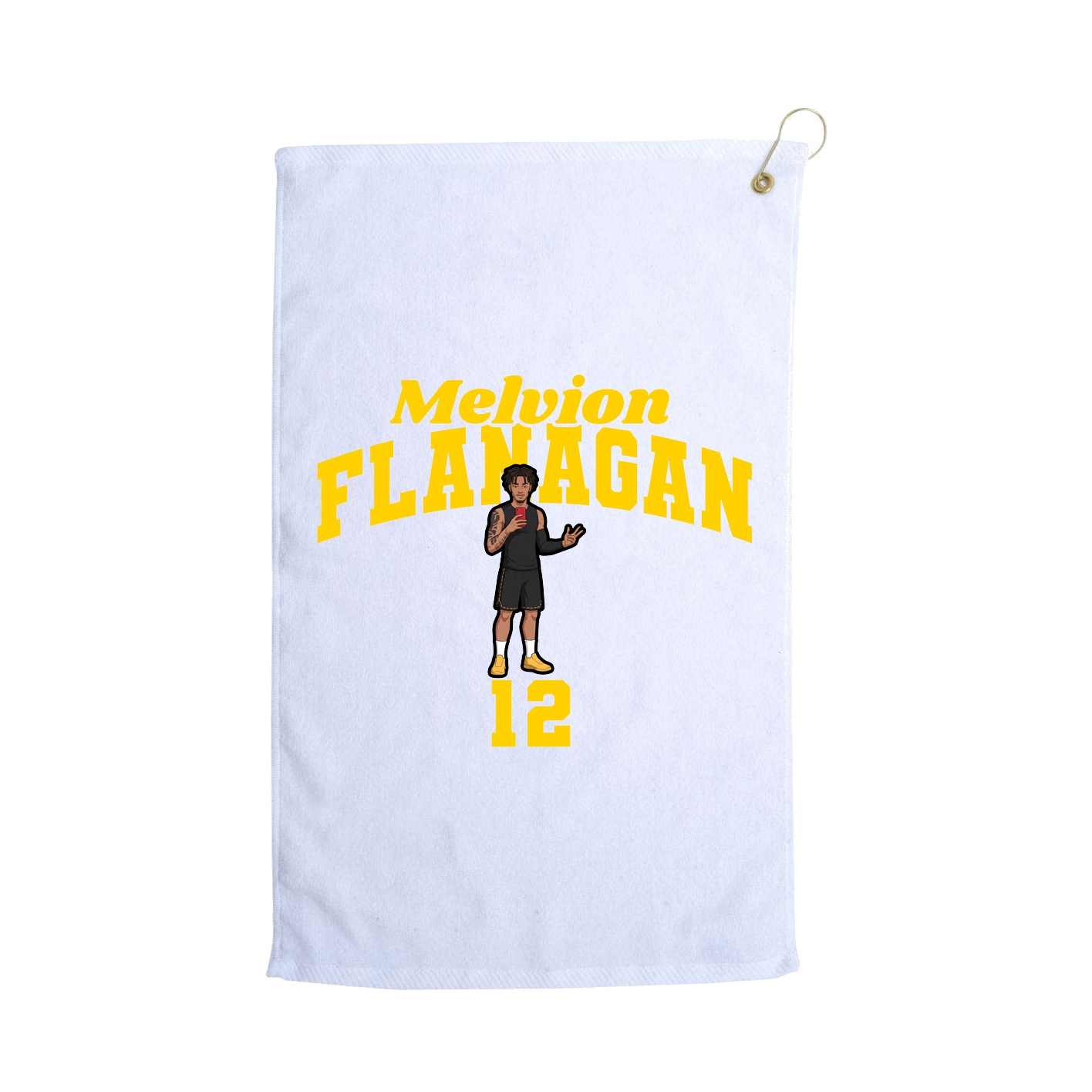 Golf Towel — Signature Arch in White