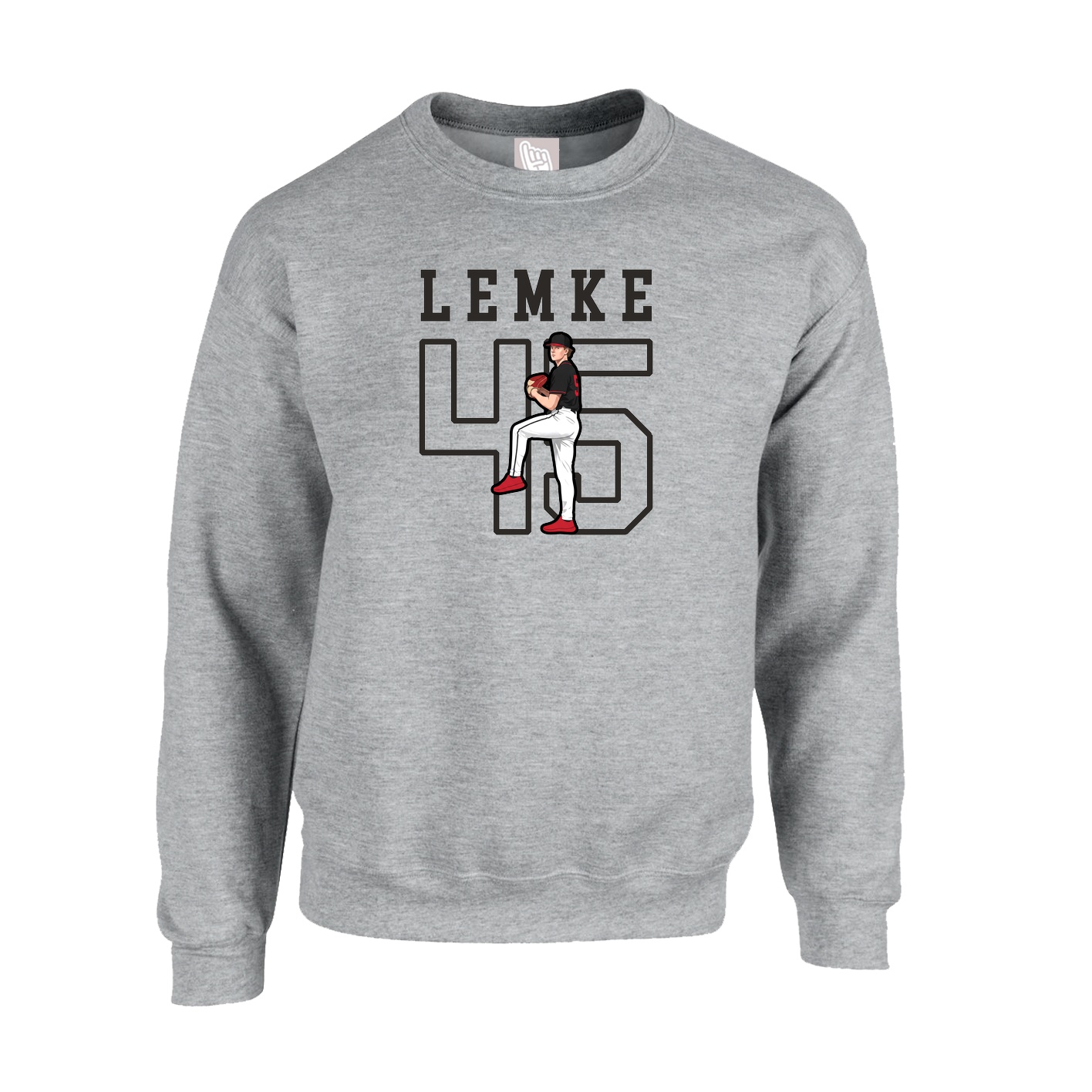 Fleece Crew — Shirsey in Grey