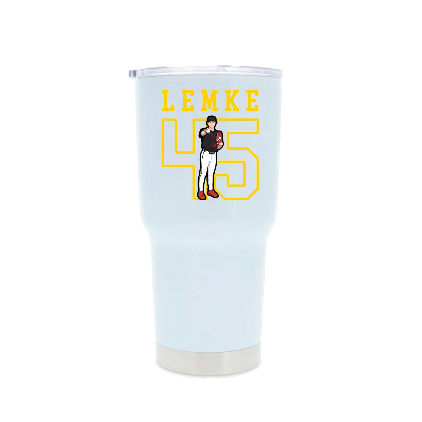 30oz Stainless Steel Tumbler — Shirsey in White