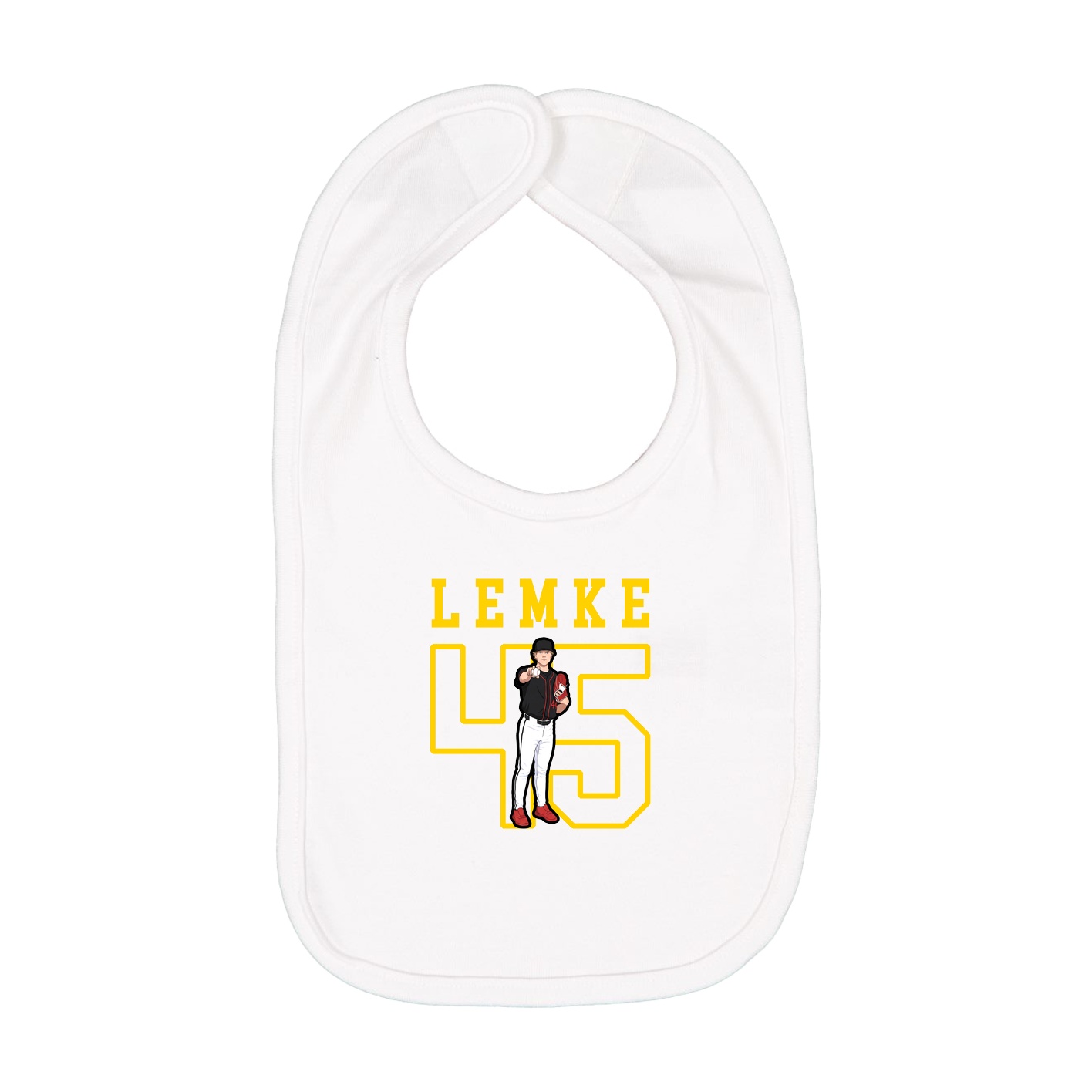 Infant Bib — Shirsey in White