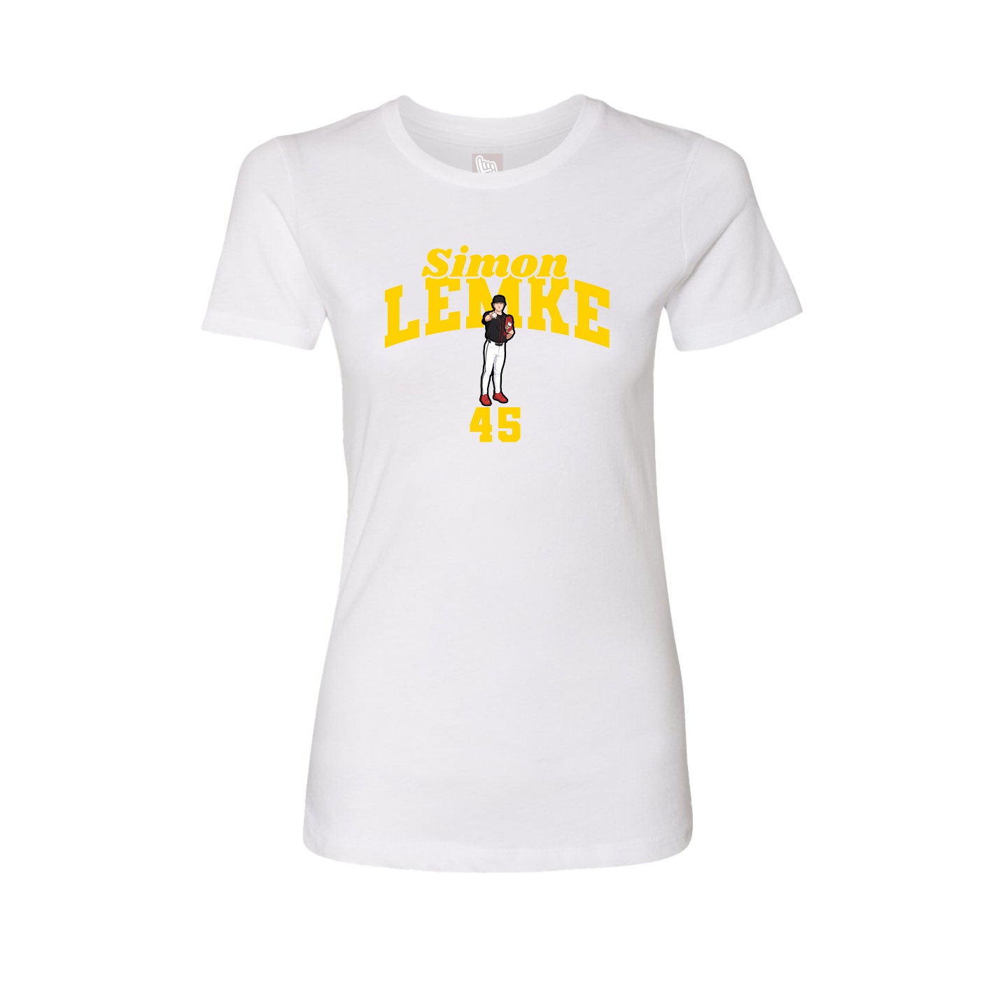 Womens Tee — Signature Arch in White