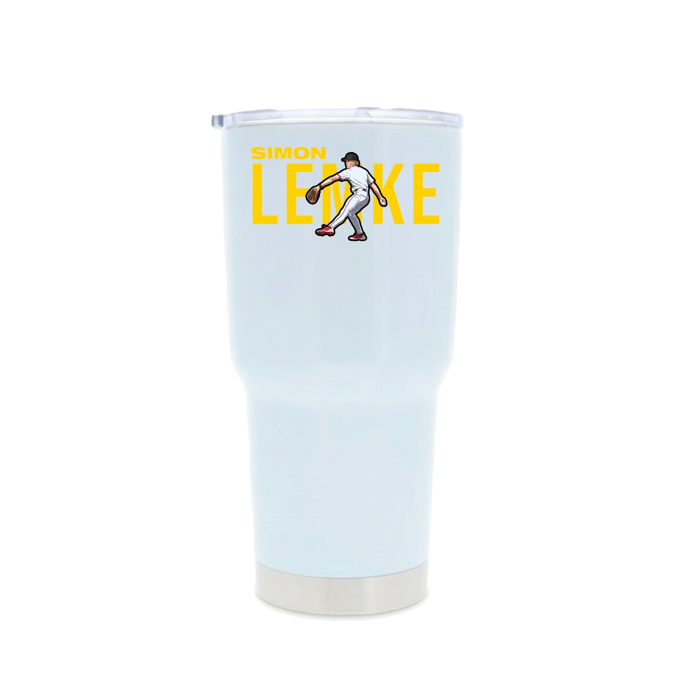 30oz Stainless Steel Tumbler — Player Name in White
