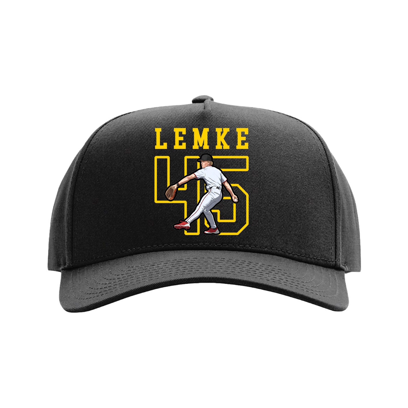 Full Fabric Five-Panel Champ Cap — Shirsey in Black
