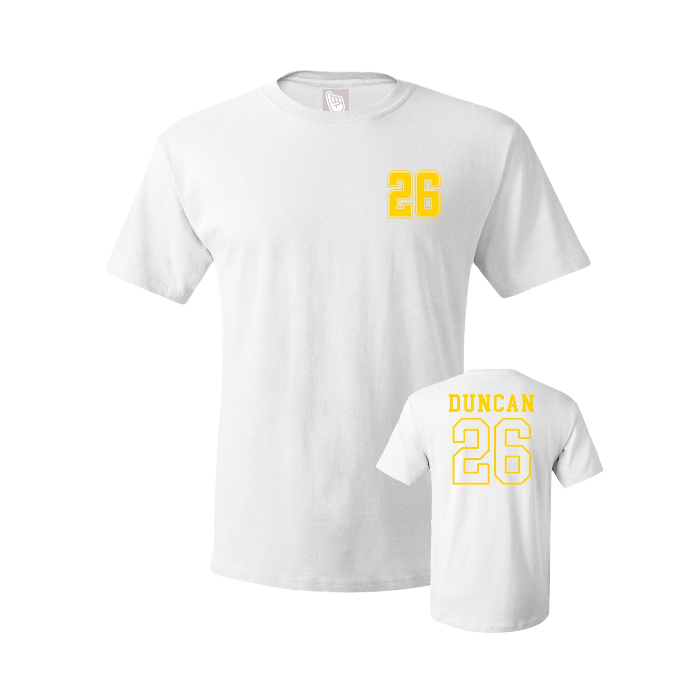 Tee — Chest Back in White