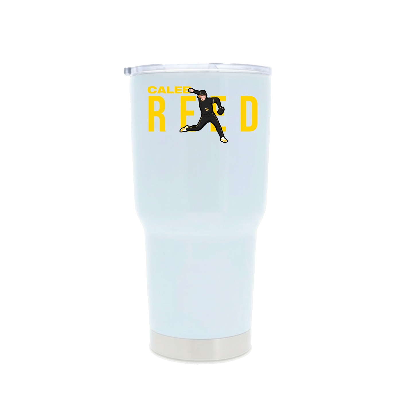 30oz Stainless Steel Tumbler — Player Name in White