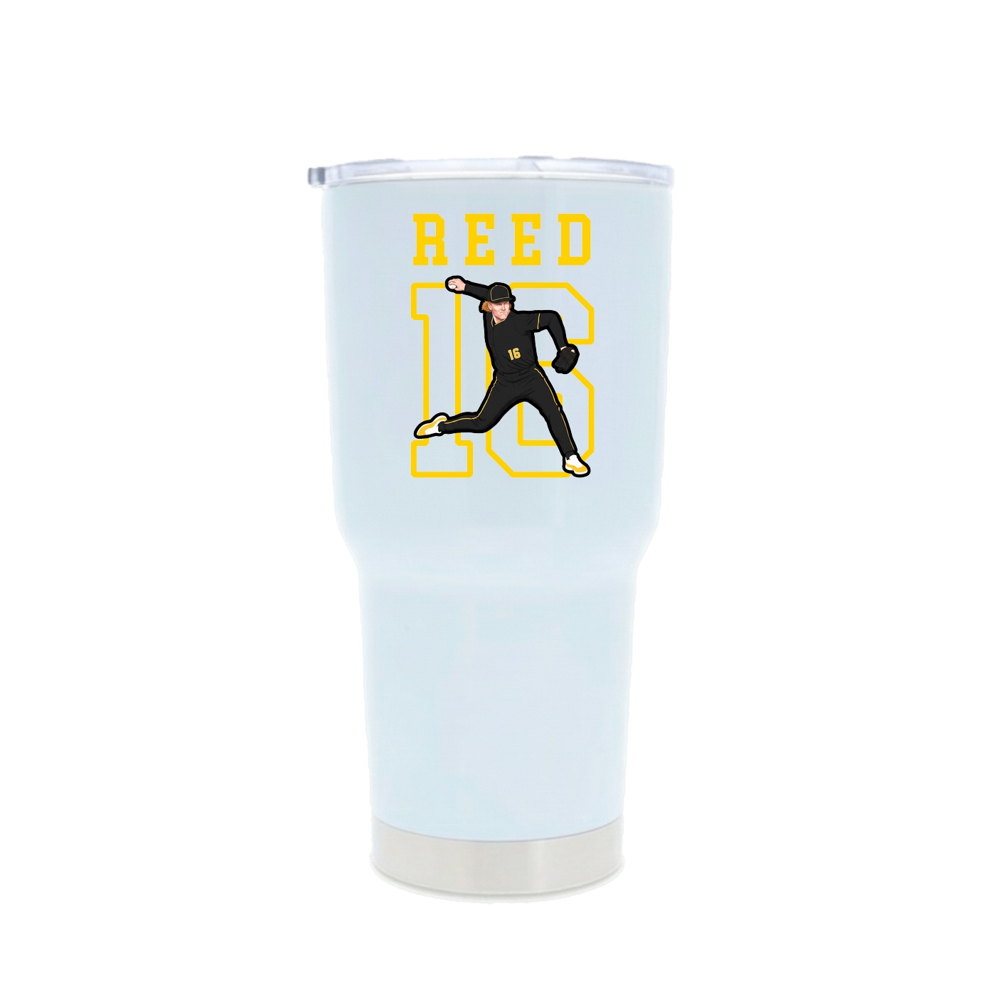 30oz Stainless Steel Tumbler — Shirsey in White