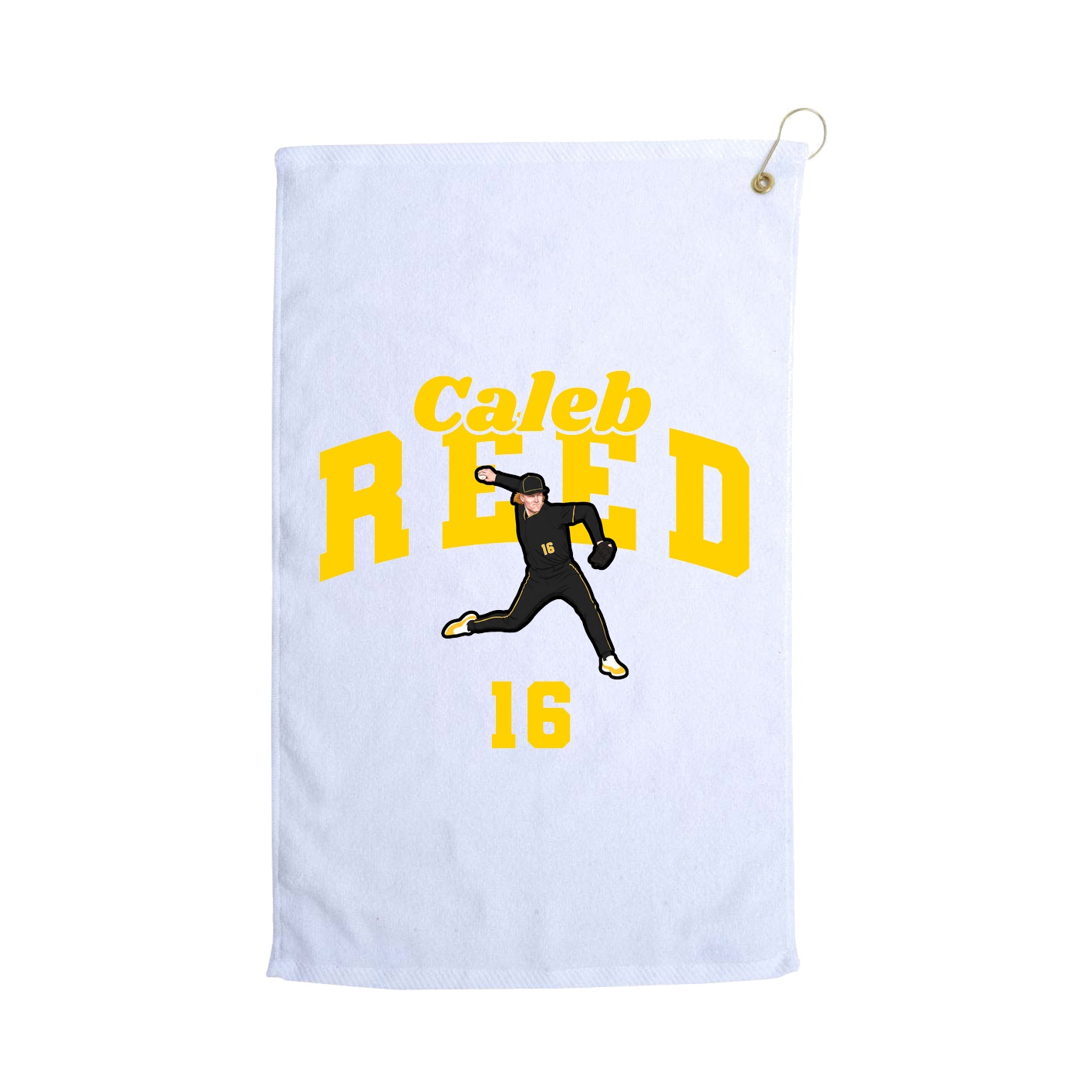 Golf Towel — Signature Arch in White