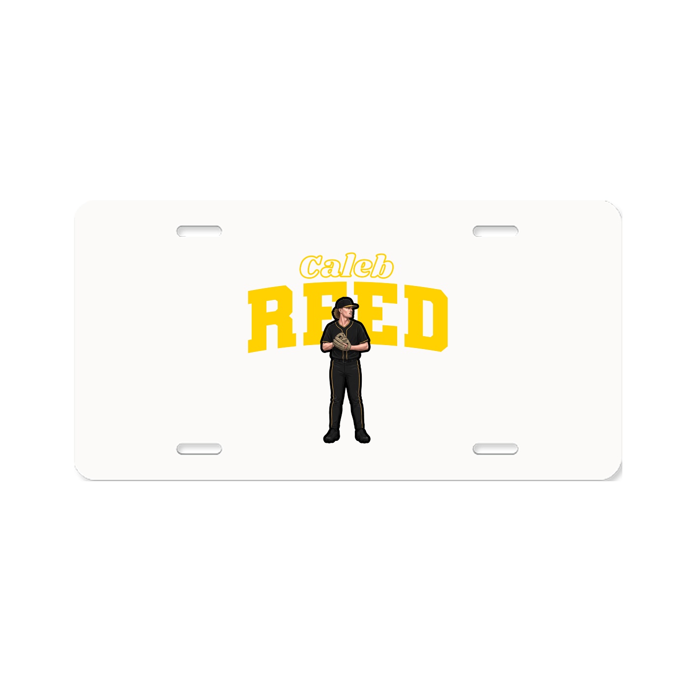 License Plate — Name Arch in Classic