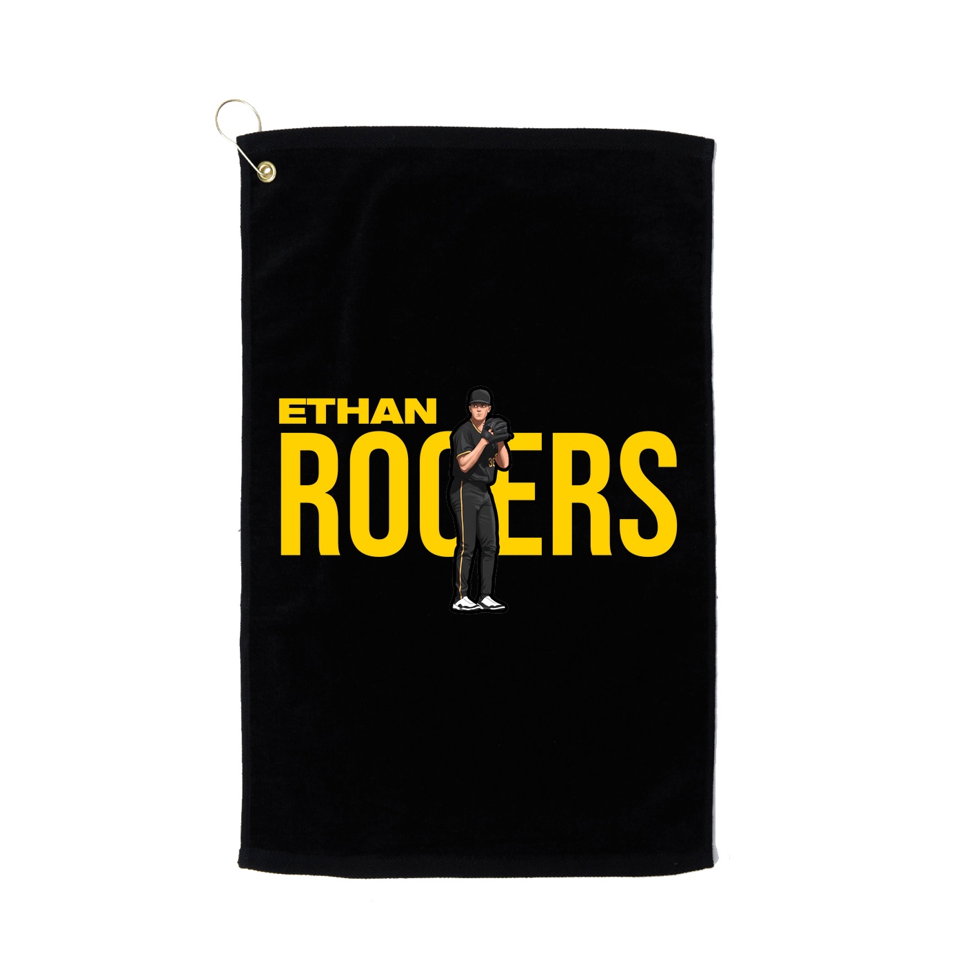 Golf Towel — Player Name in Black