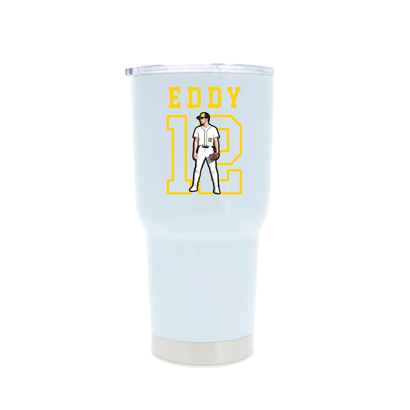 30oz Stainless Steel Tumbler — Shirsey in White