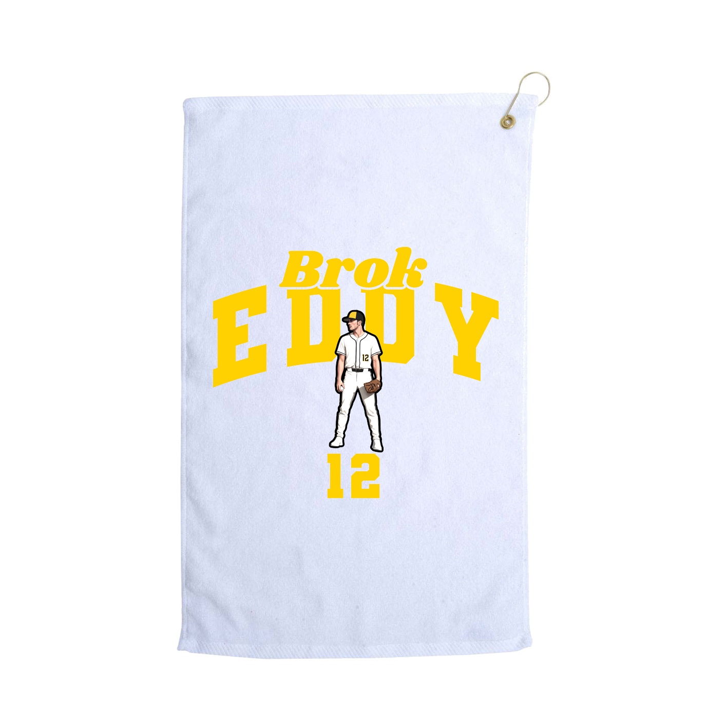 Golf Towel — Signature Arch in White